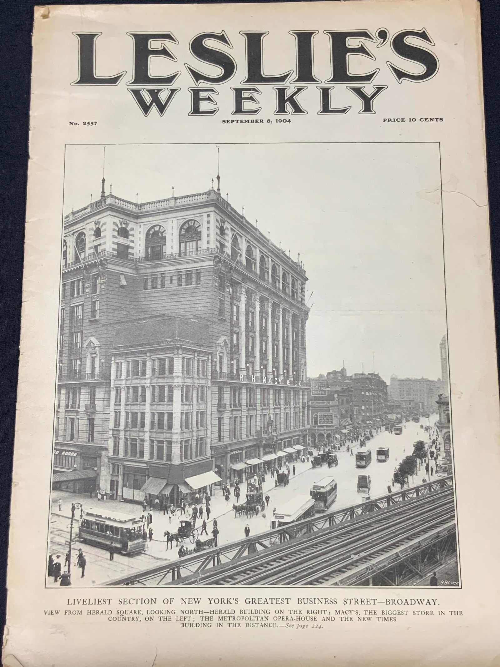 Antq 1904 Leslies Weekly Newspaper Ephemera (1 of 11)