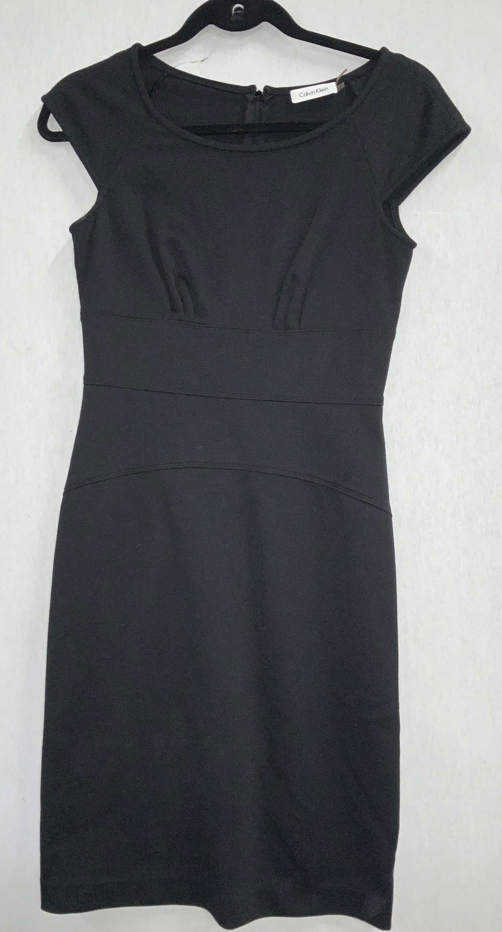 CALVIN KLEIN Black Cap Sleeve Dress (1 of 8)