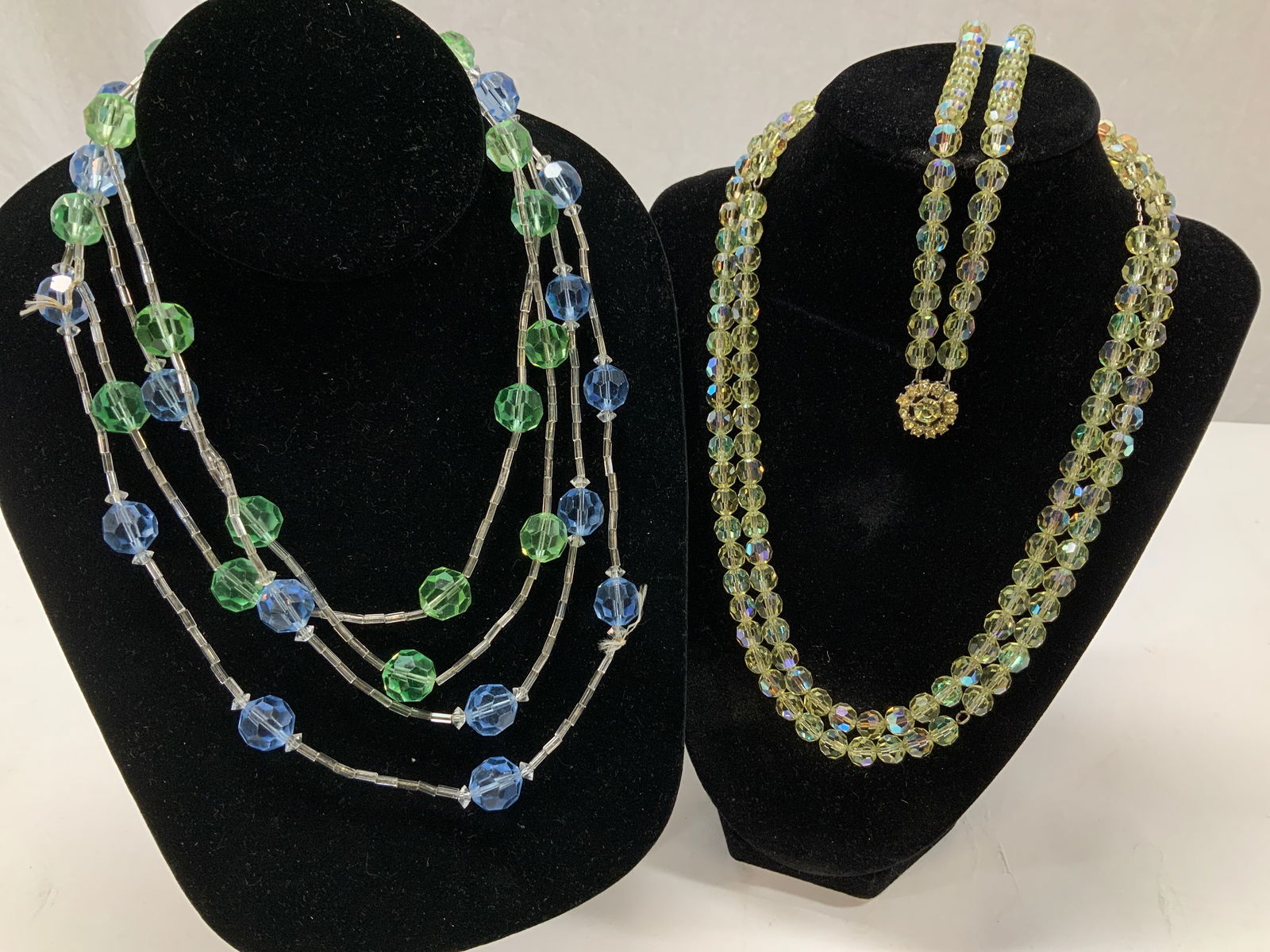 Lot 4 Aurora Borealis Jewelry Set, Beaded Neckl (1 of 7)
