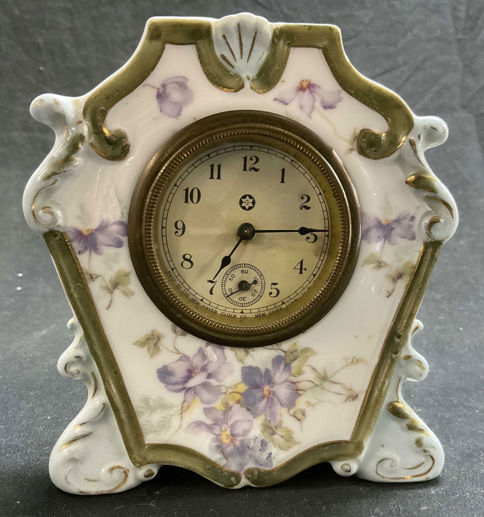 Vintage Porcelain Mantel Clock (1 of 7)