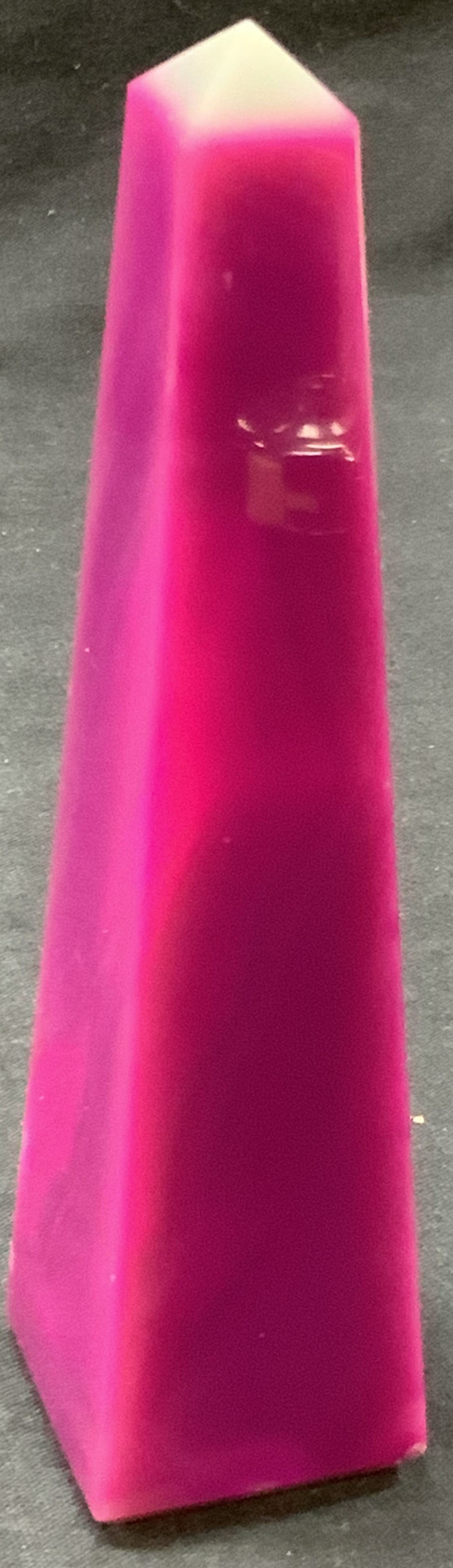 Pink dyed Quartz Obelisk (1 of 9)