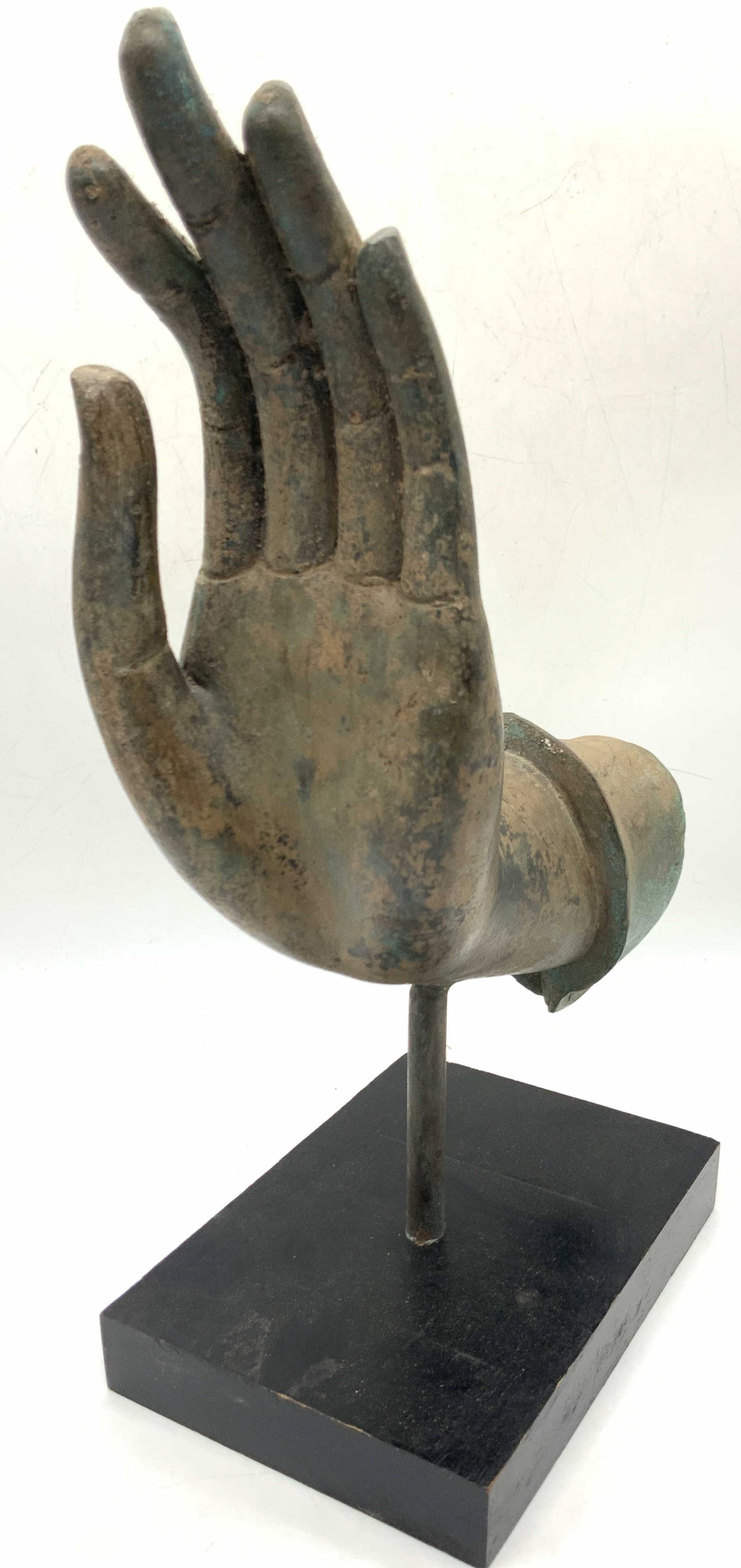 Cast Bronze Buddha Left Hand Sculpture (1 of 8)