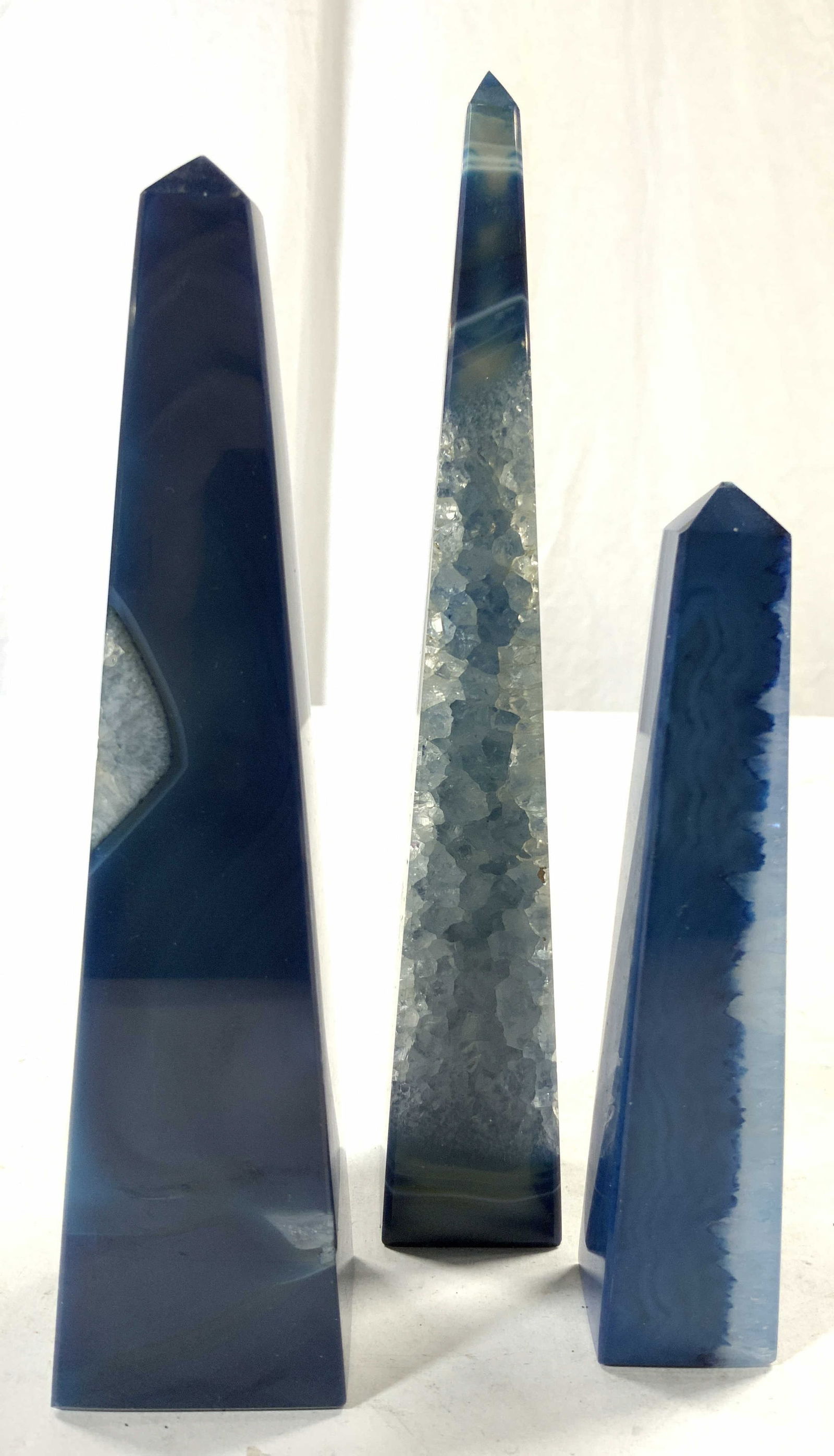 Group Lot 3 Natural Stone Agate Obelisks (1 of 6)