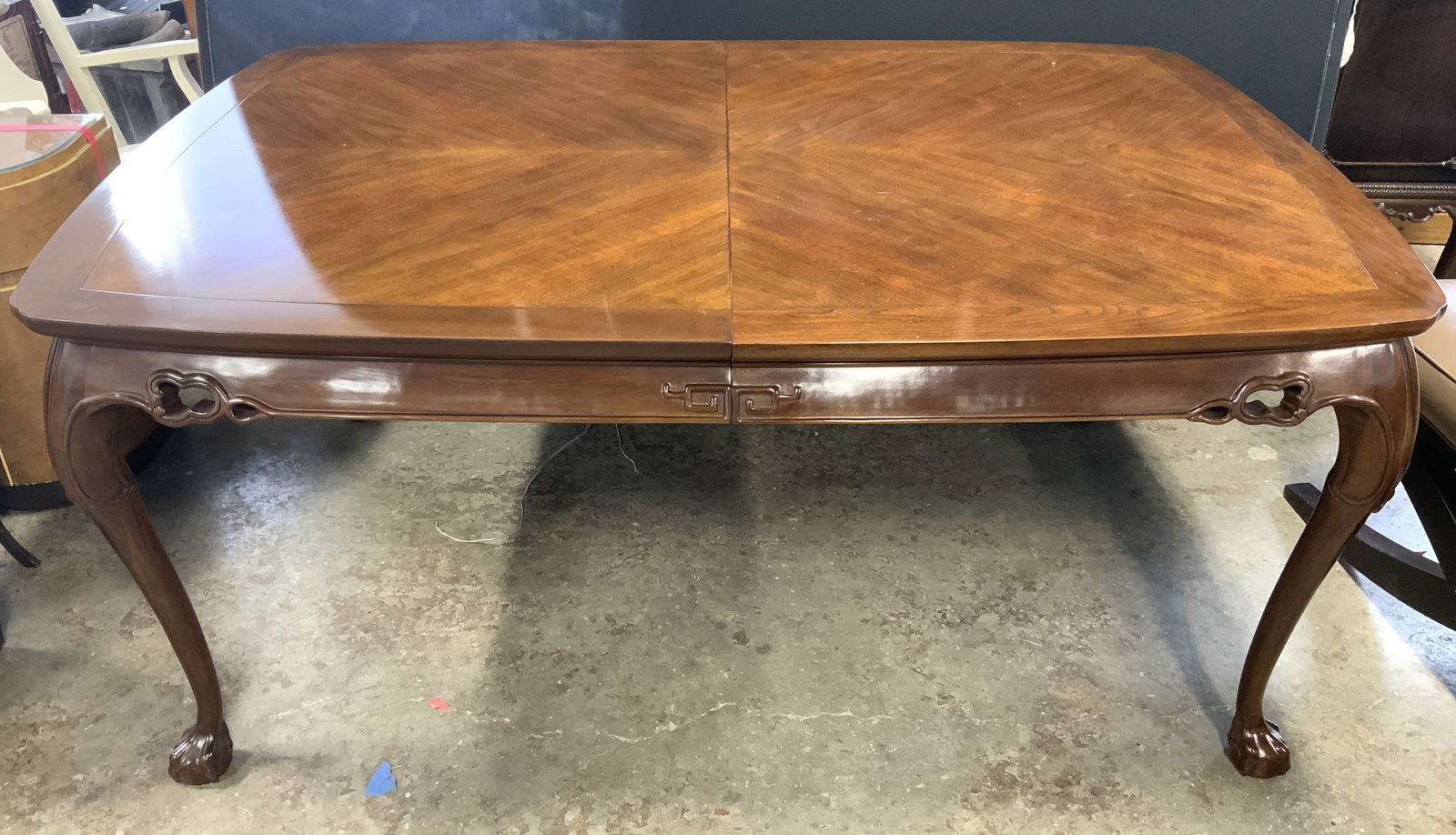 DREXEL HERITAGE Asian Style Dining Table W Leaves (1 of 11)