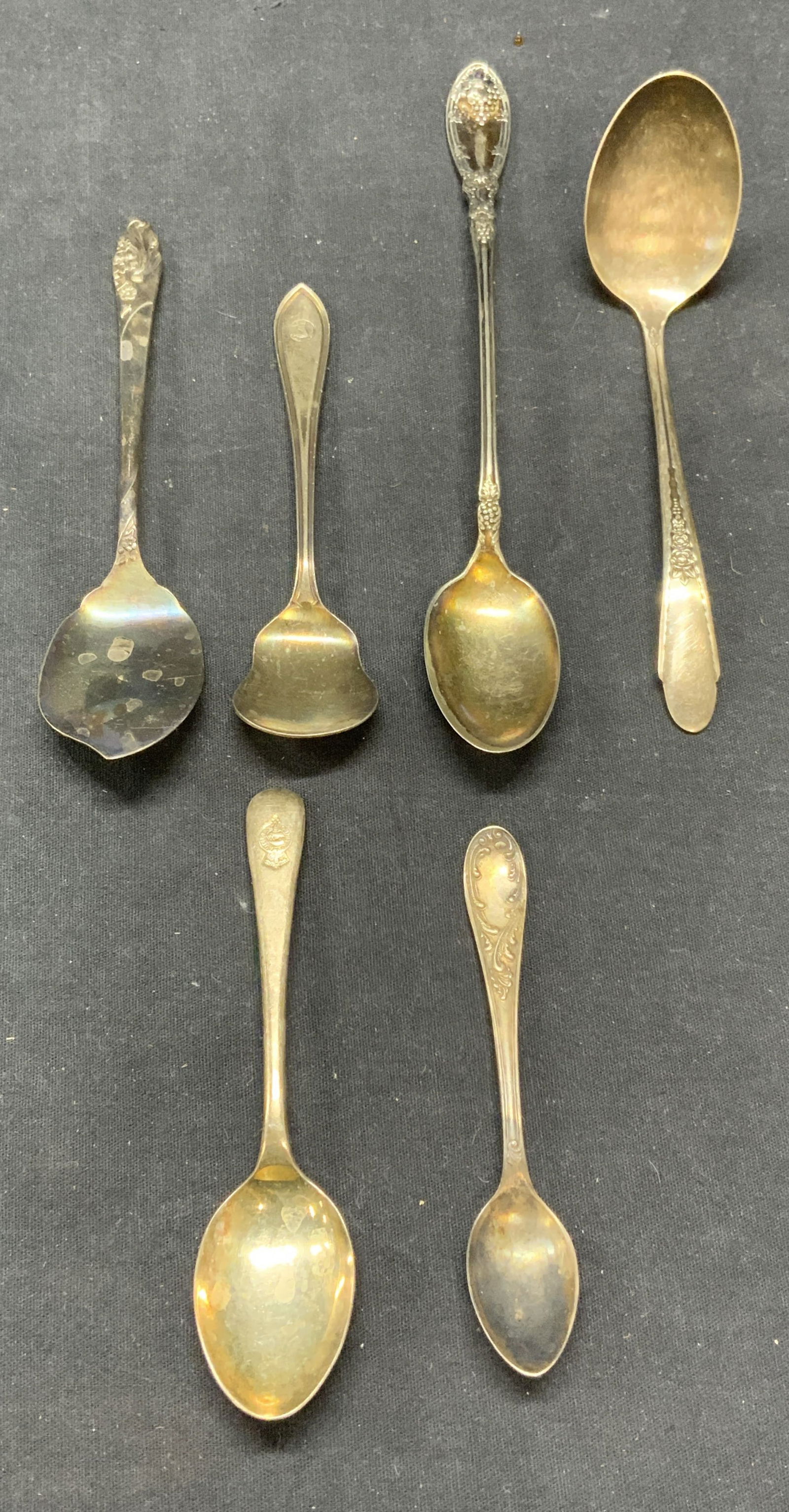 Lot 6 Vintage Silver Plated Spoons, More (1 of 13)