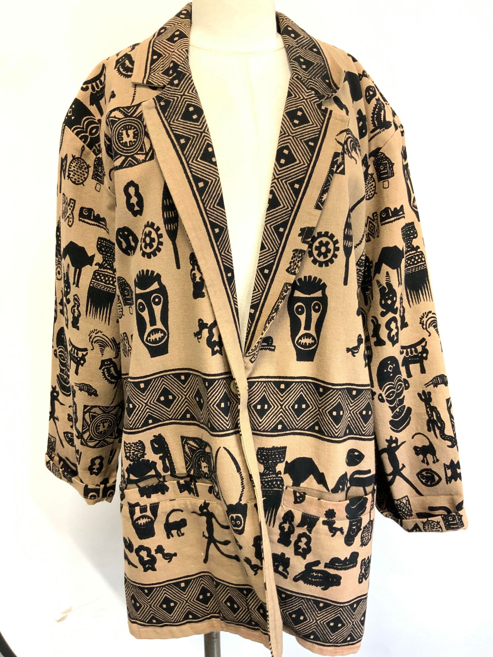 Medium Cotton Tribal Patterned Blazer, India (1 of 11)
