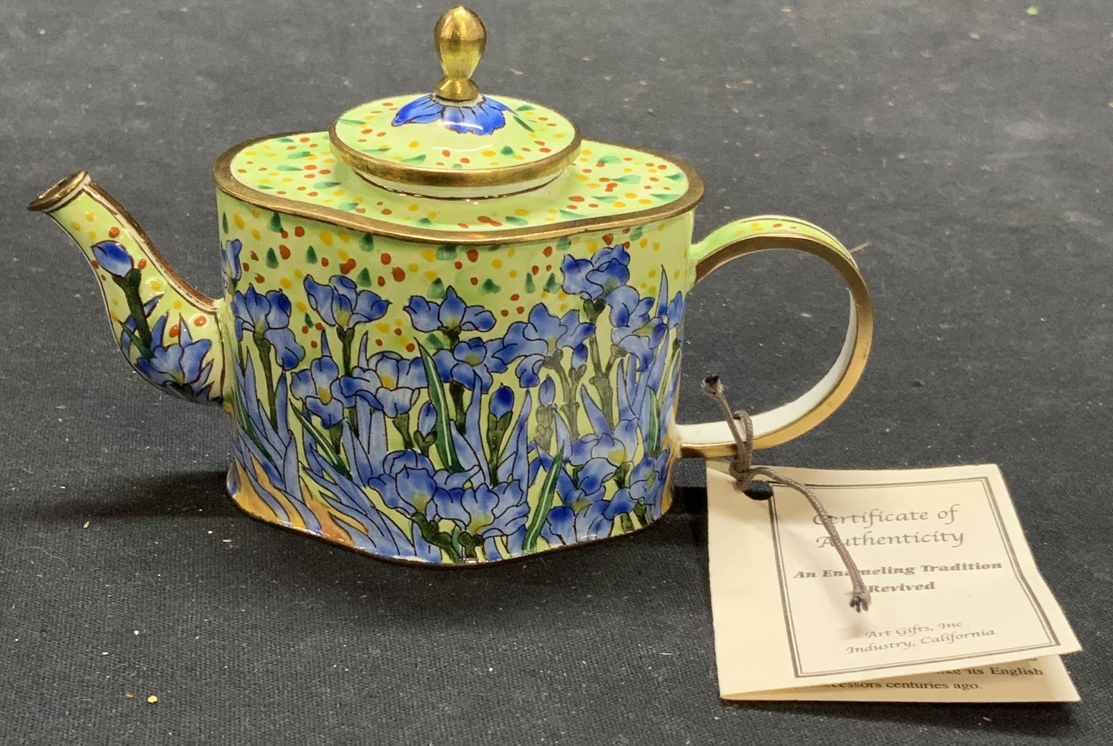 Kelvin Chen Collectible Enameled Teapot Auction
