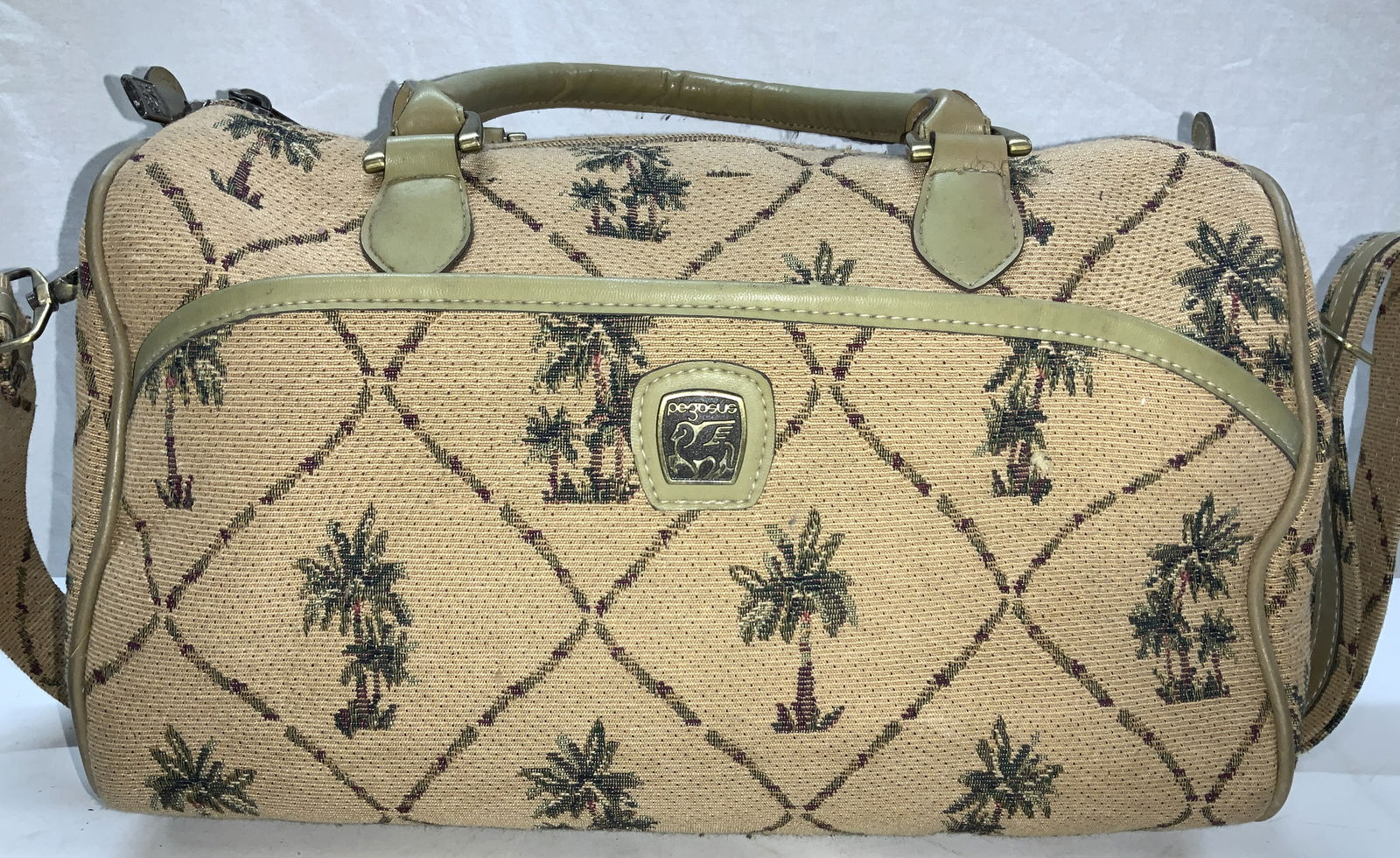 Pegasus Vintage Travel Bag w Palm Trees (1 of 9)