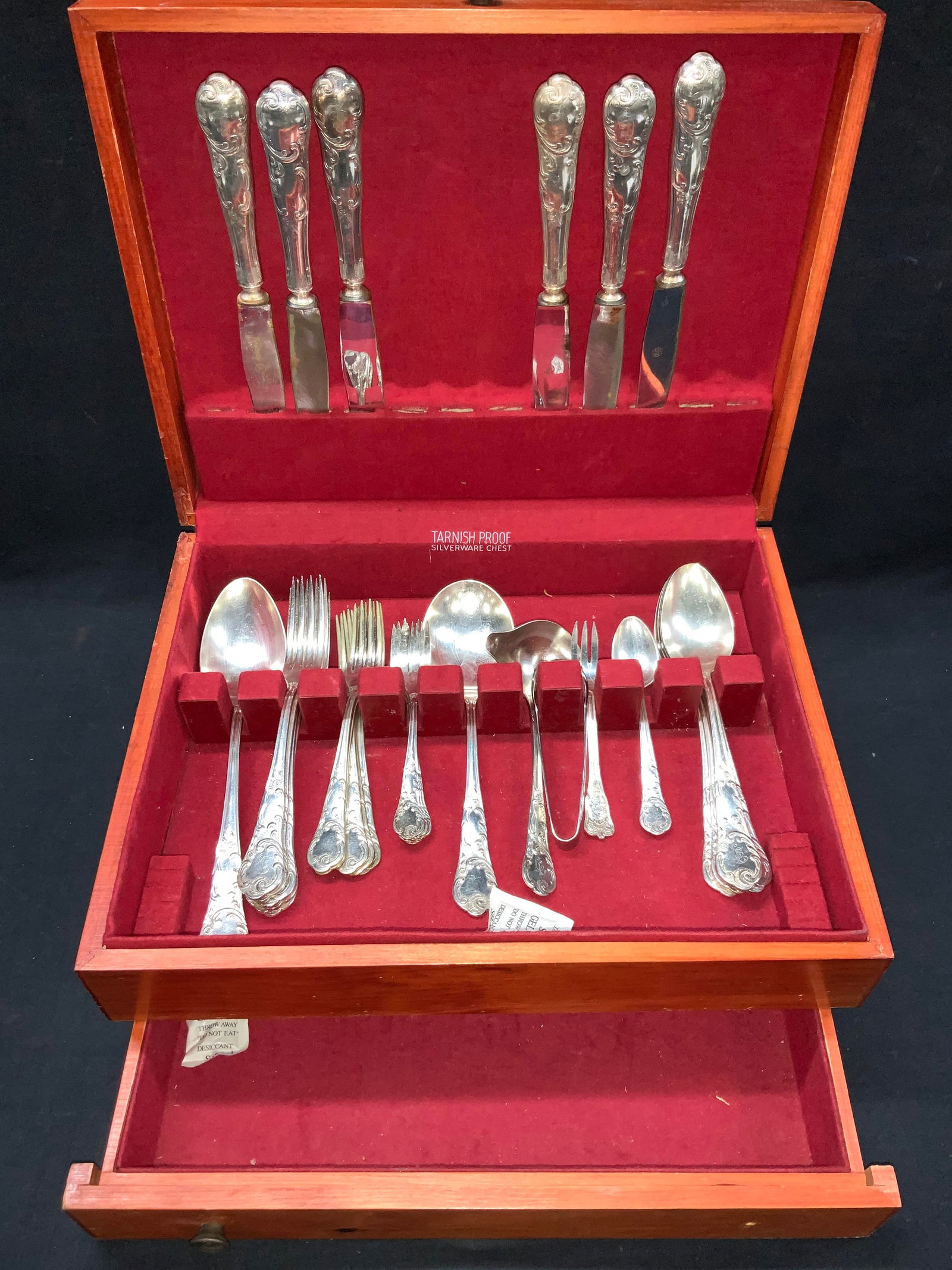 Lot 34 Silver Plate flatware W Box, AKr & BG (1 of 20)