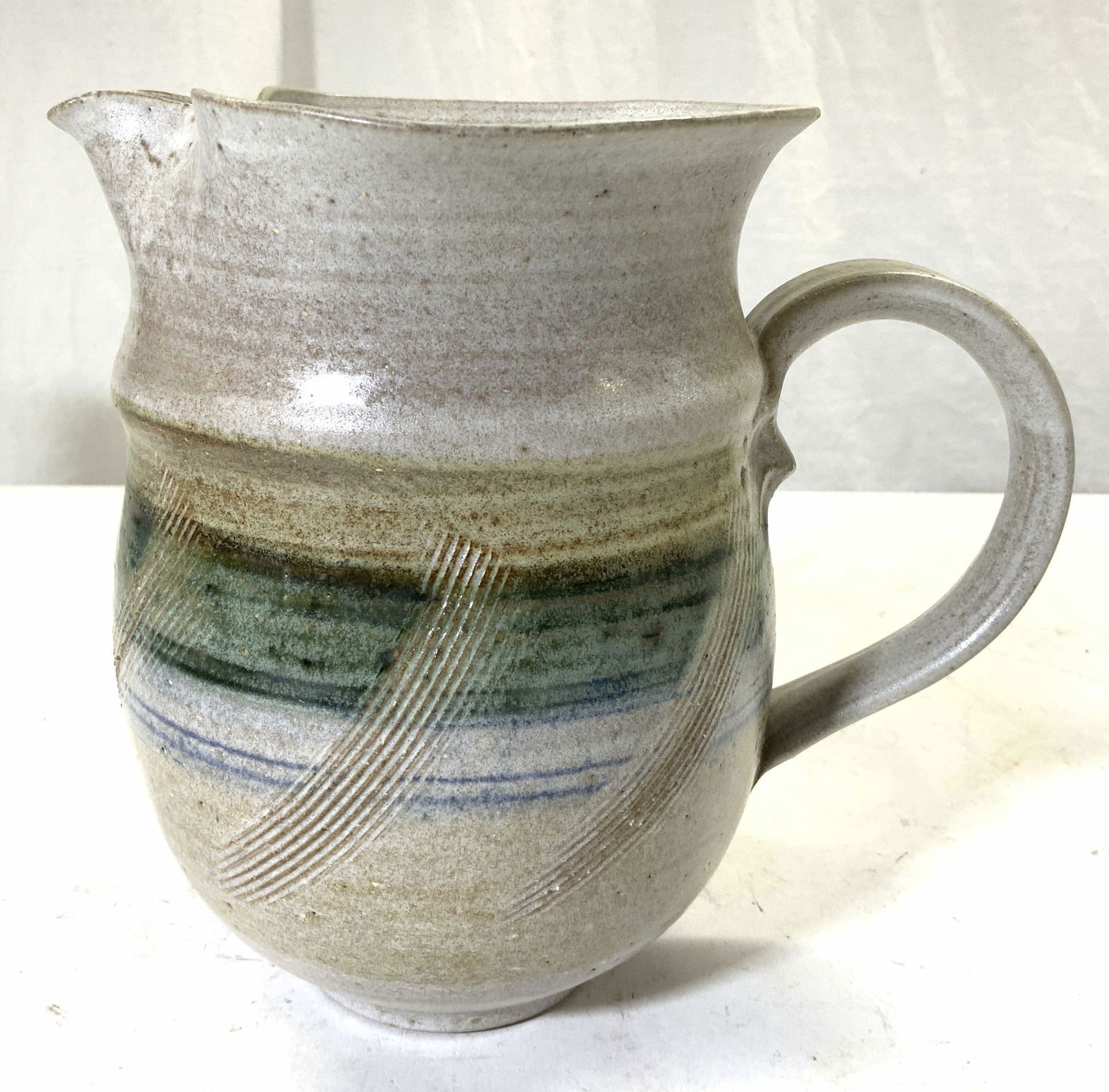 Signed Handmade Ceramic Pitcher Vessel (1 of 7)