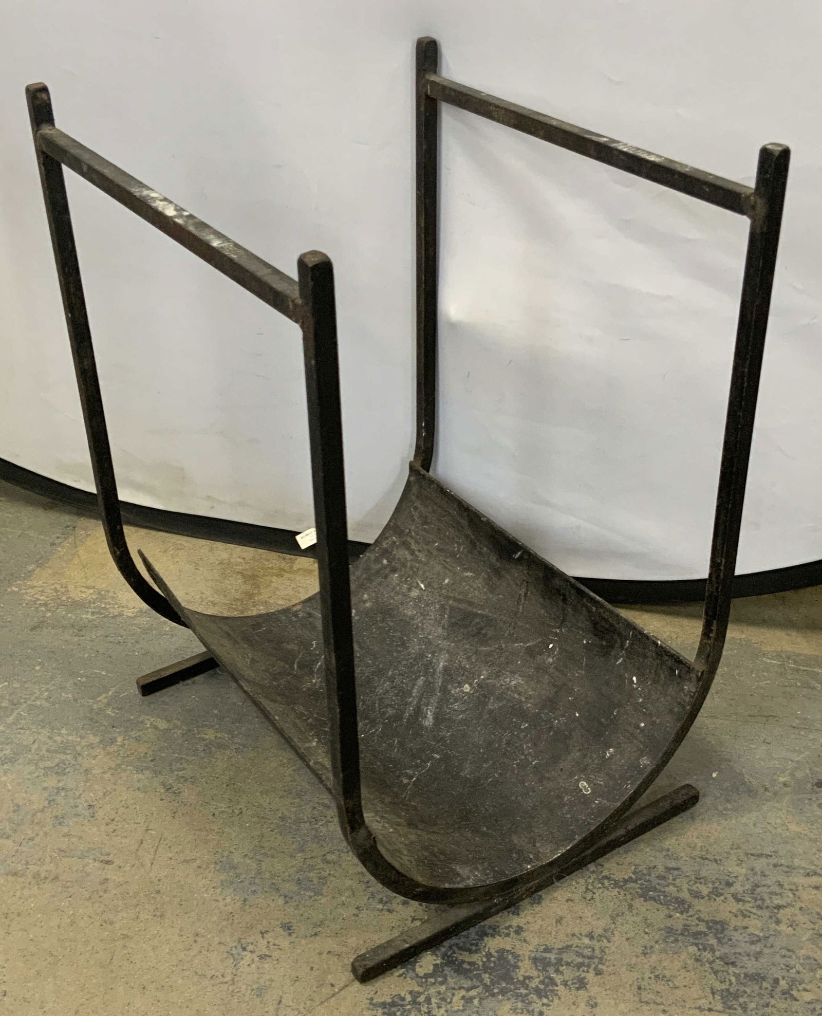 Vintage Iron Firewood Holder, Fireplace Accessory (1 of 13)