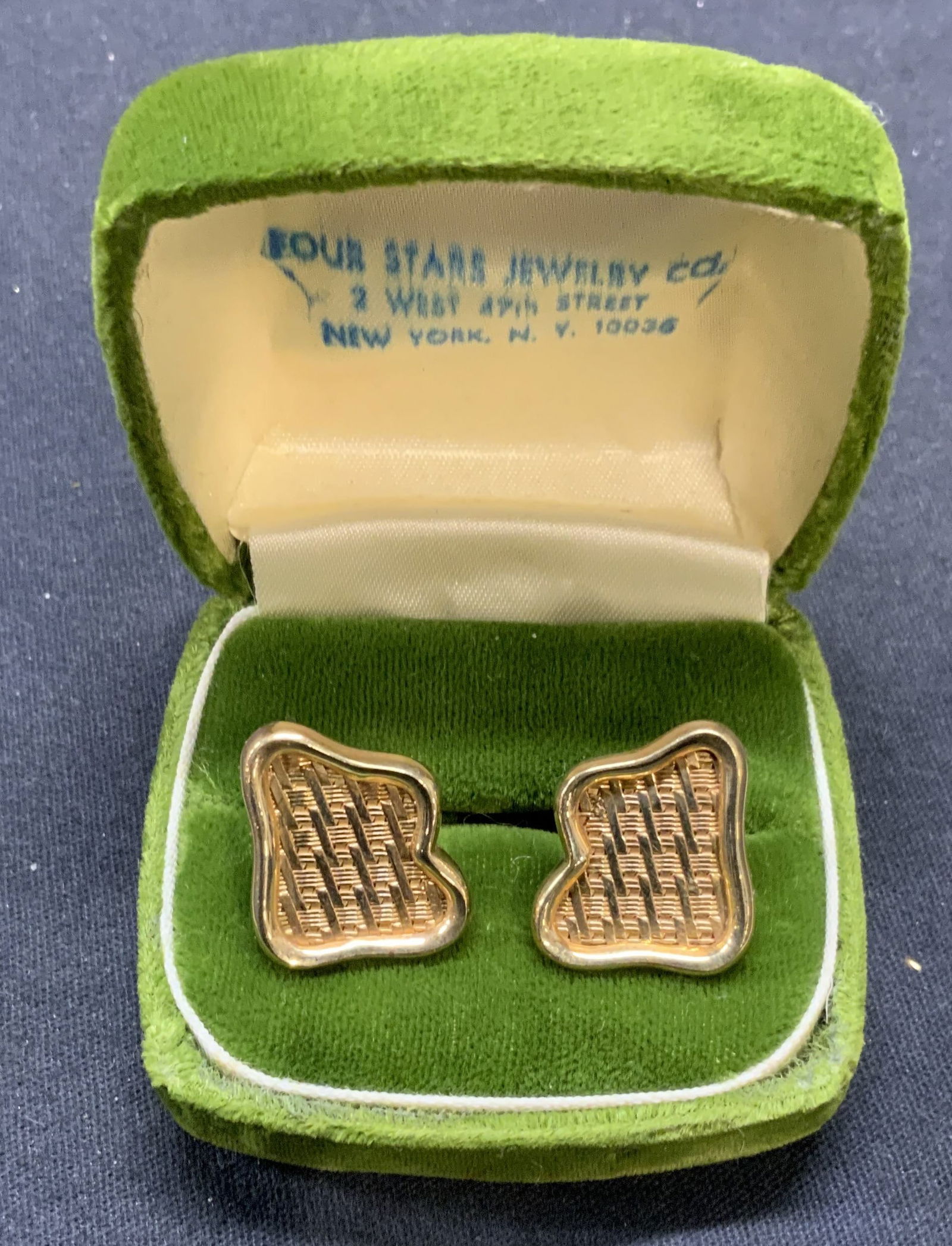 Signed 14K Gold Sculptural Cuff Links (1 of 6)