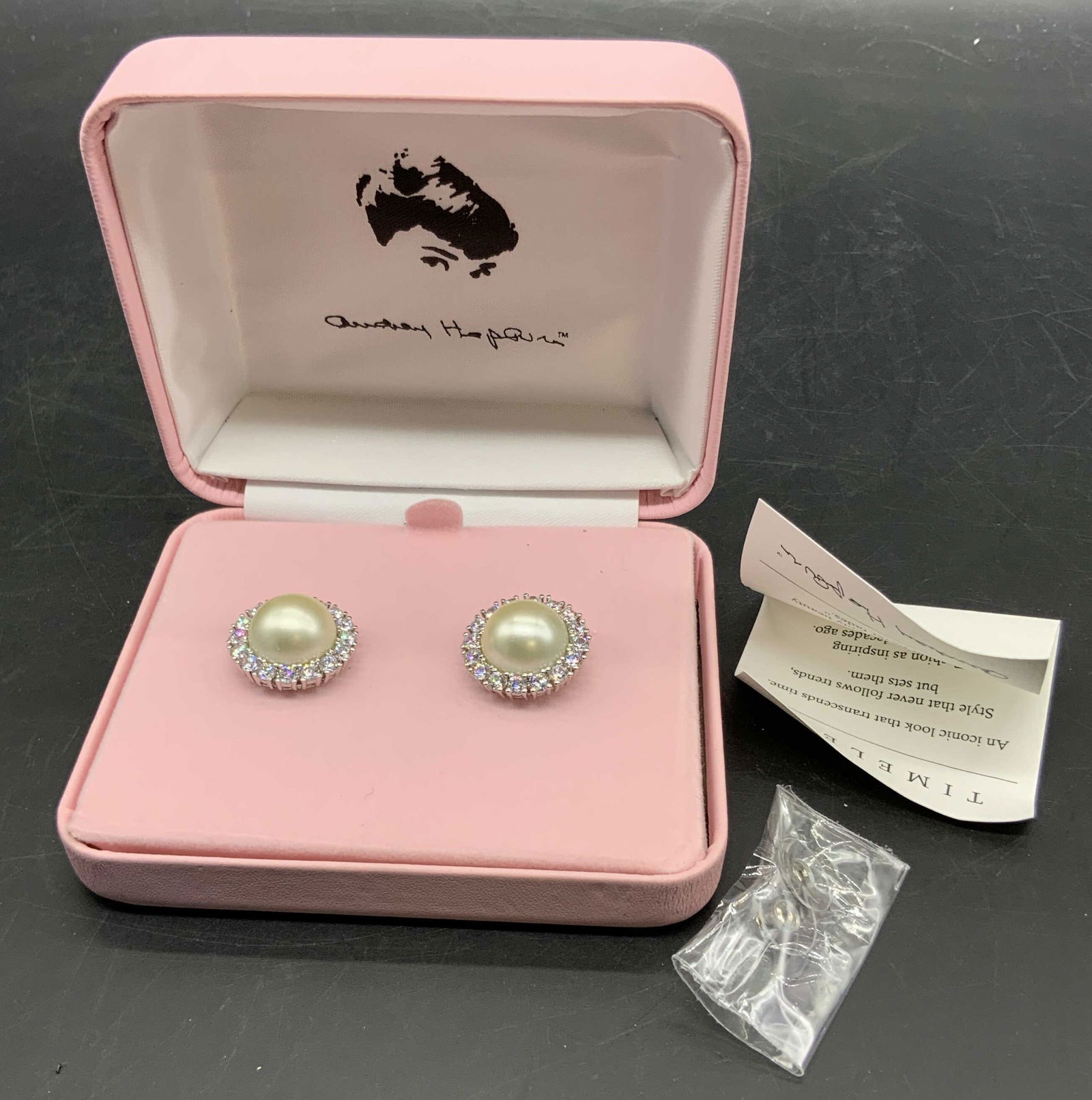 Camrose & Kross Hepburn Pearlescent Earrings, Box Auction