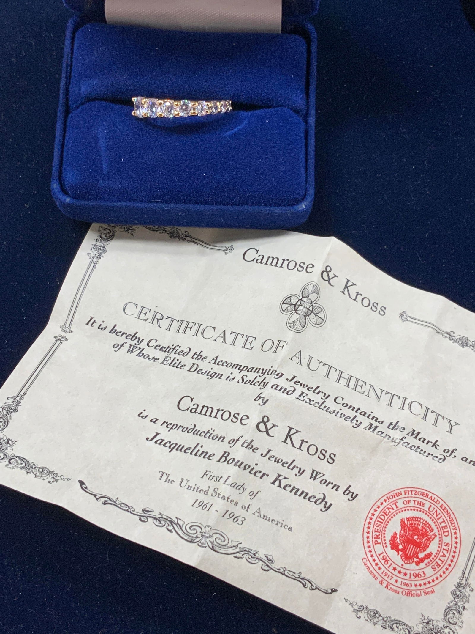 Camrose Kross Jackie Kennedy Swarovski Ring (1 of 7)