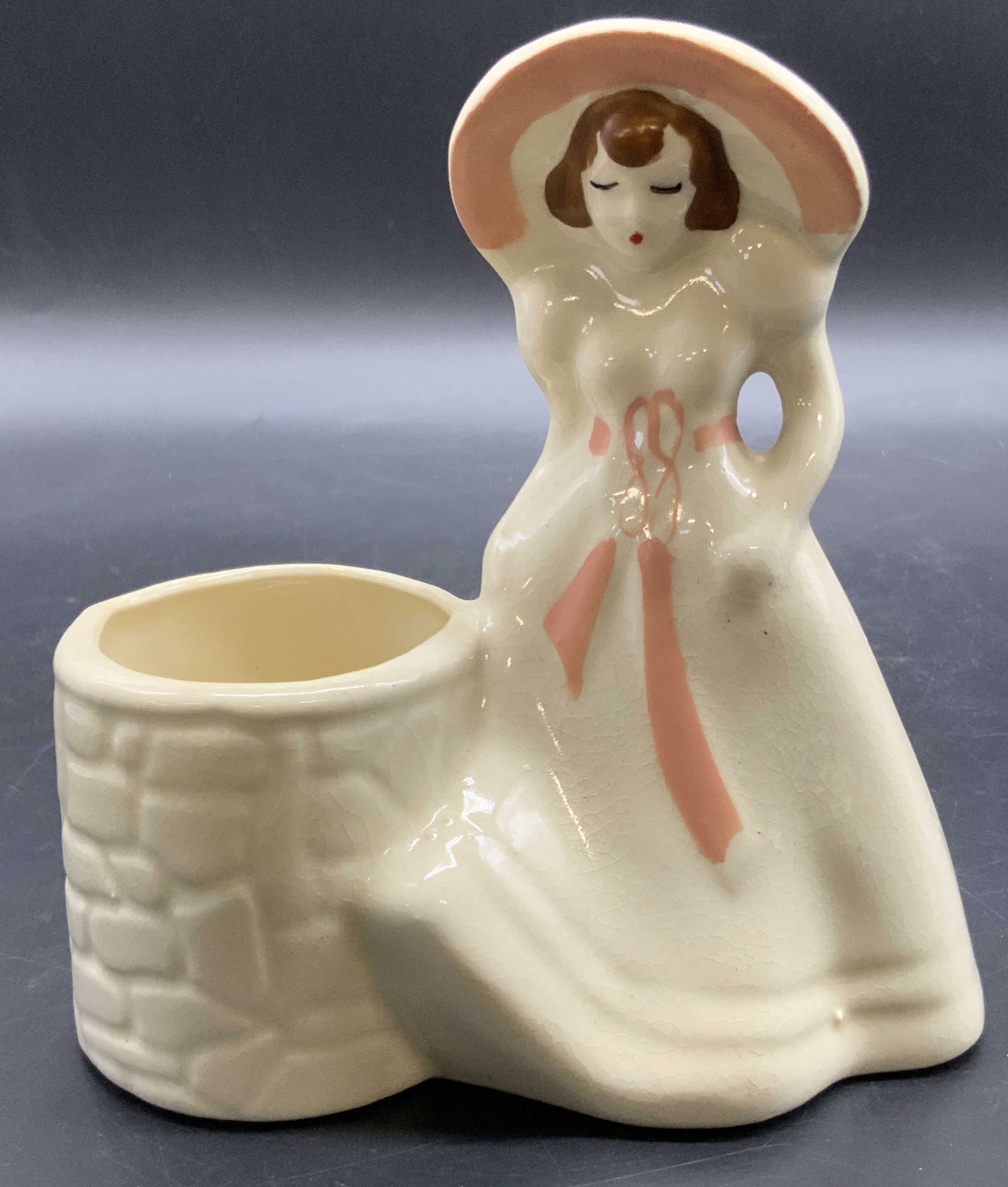 Vintage Ceramic Female Figural Vessel (1 of 8)