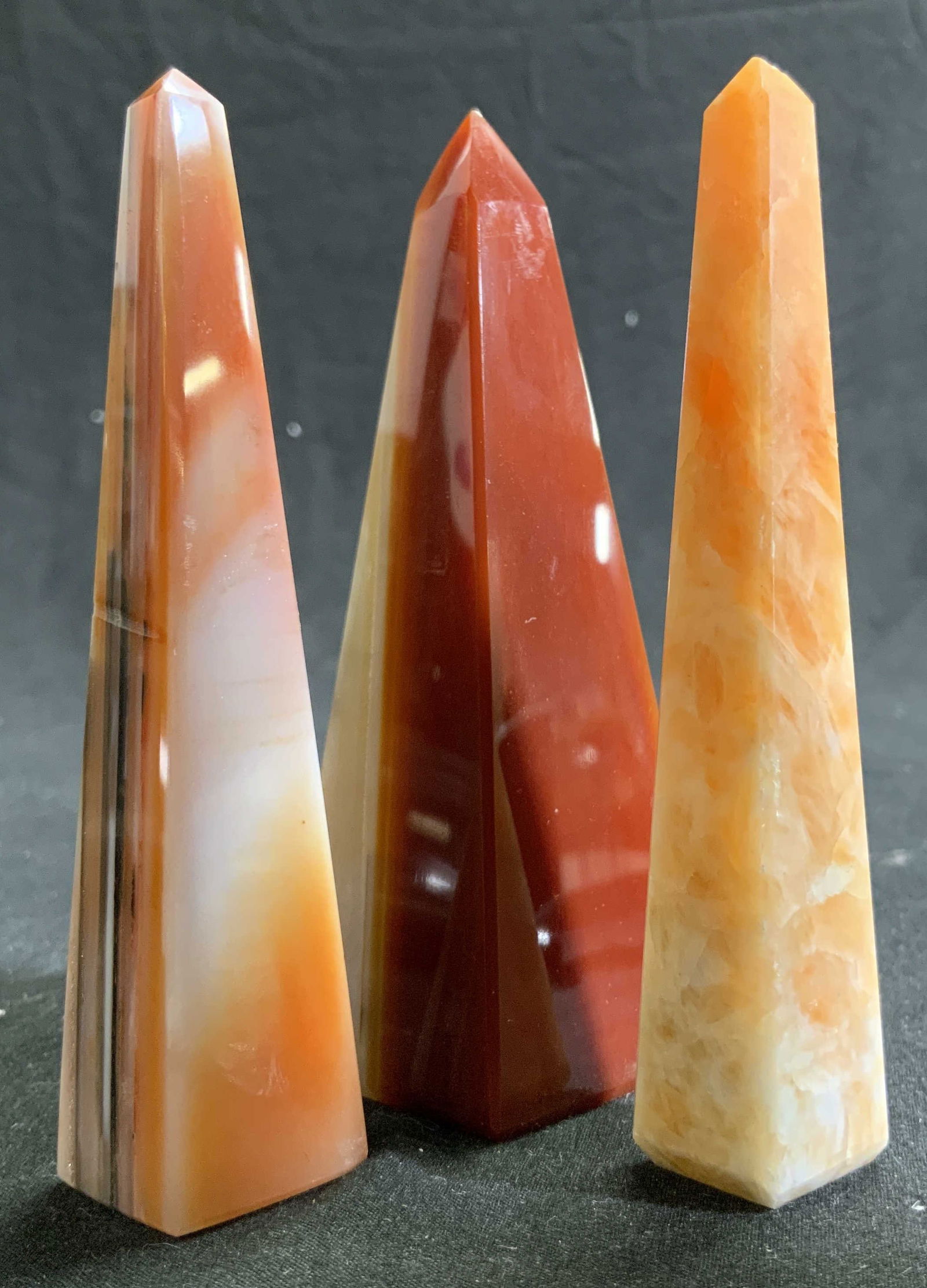 Group Lot 3 Natural Stone Obelisks (1 of 6)