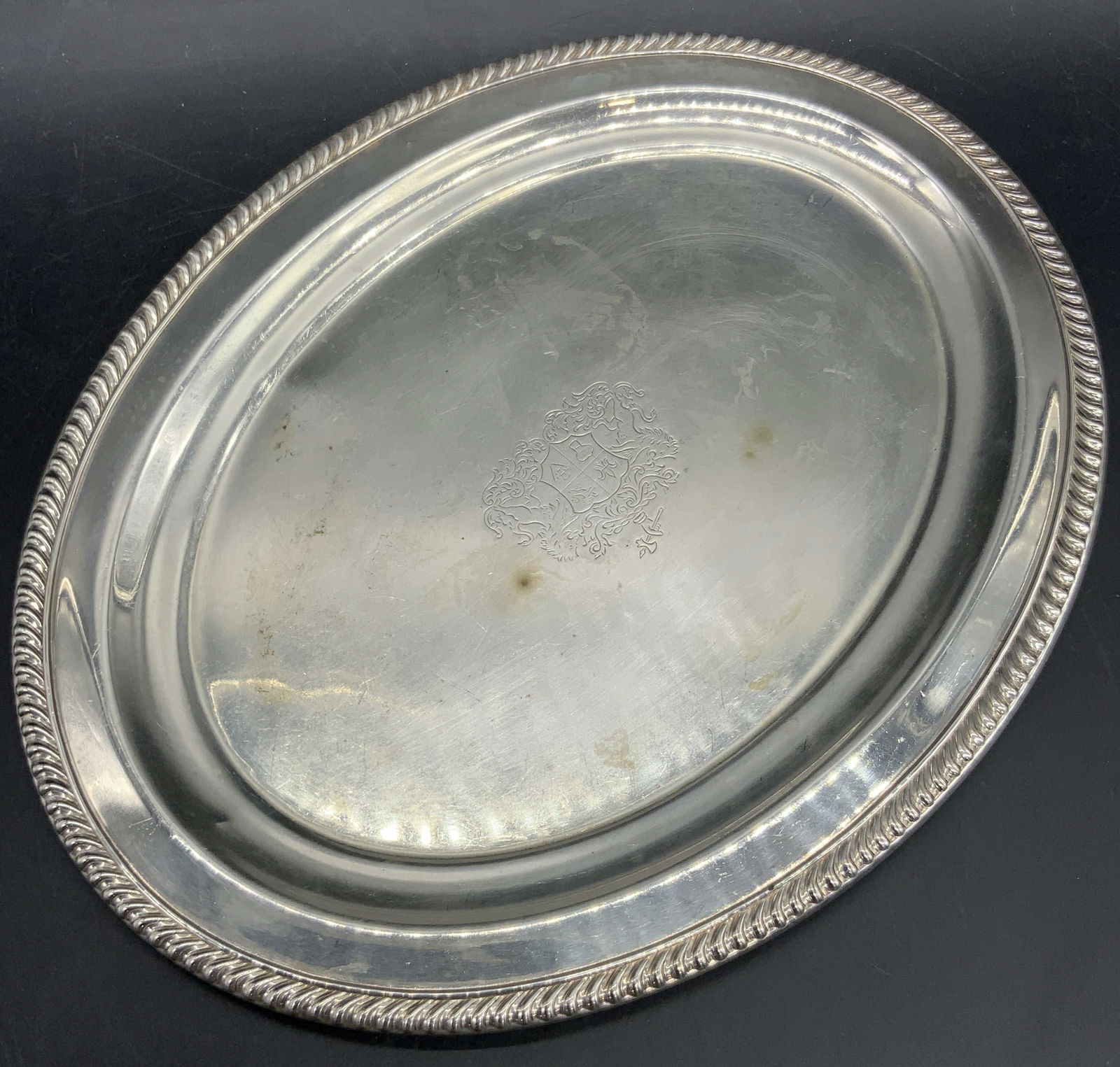 WEBSTER & WILCOX Vintage Silver Plate Serving Tray (1 of 12)