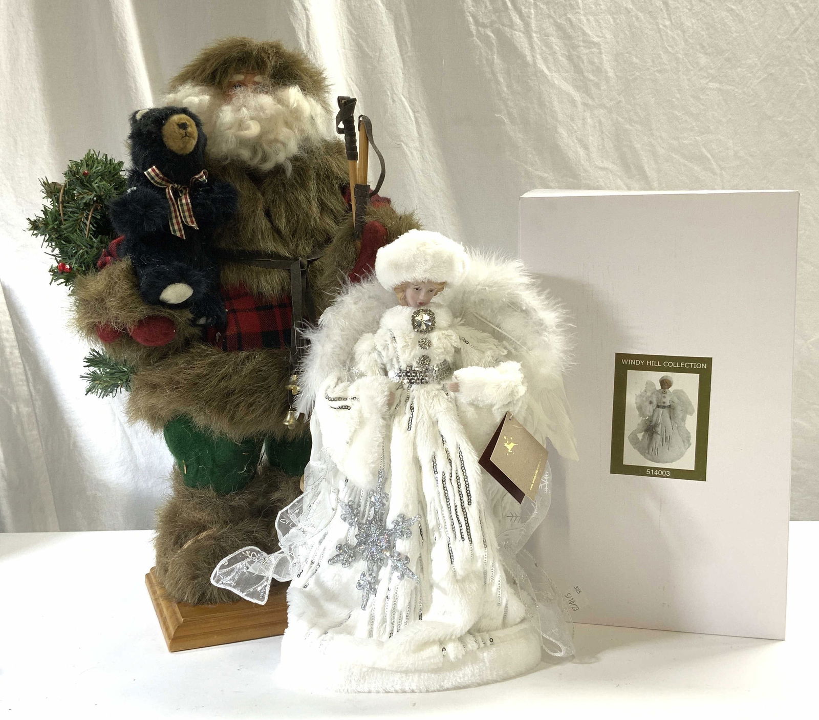 Lot 2 Christmas Tree Topper & Santa Claus Figure (1 of 7)