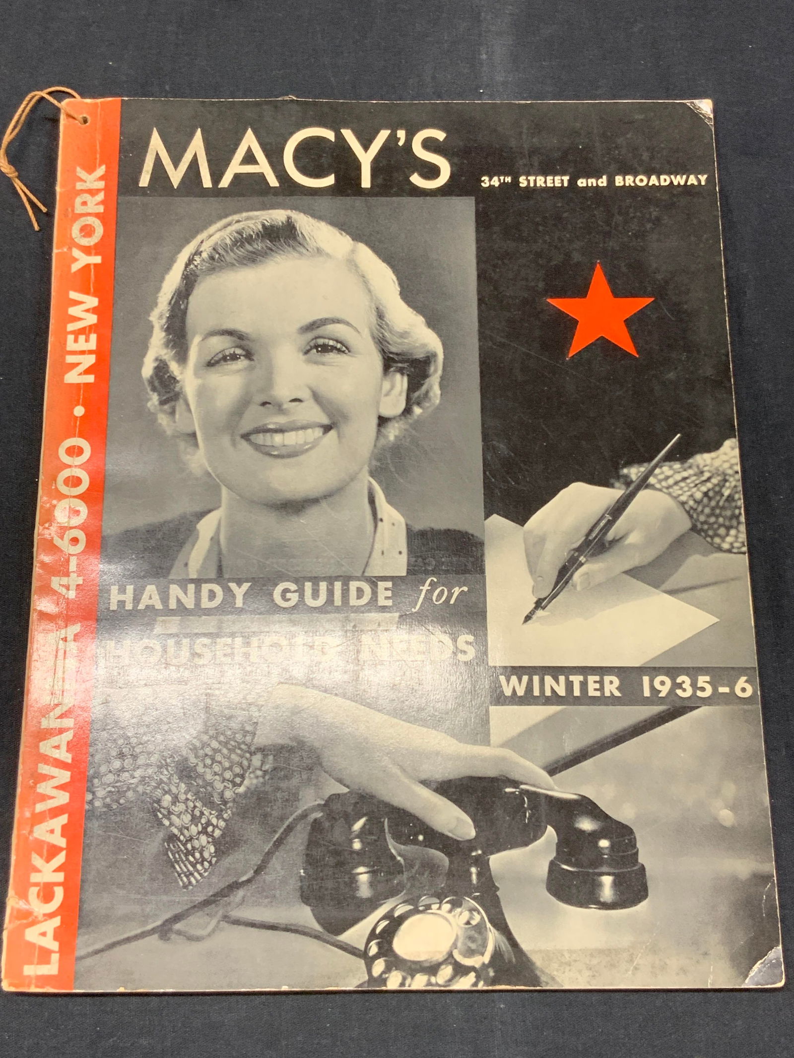 Antq Macys 1935-6  Mail Catalog Magazine (1 of 10)