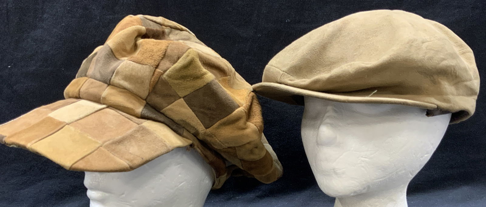 2 VNTG Suede Newsboy Hats (1 of 13)