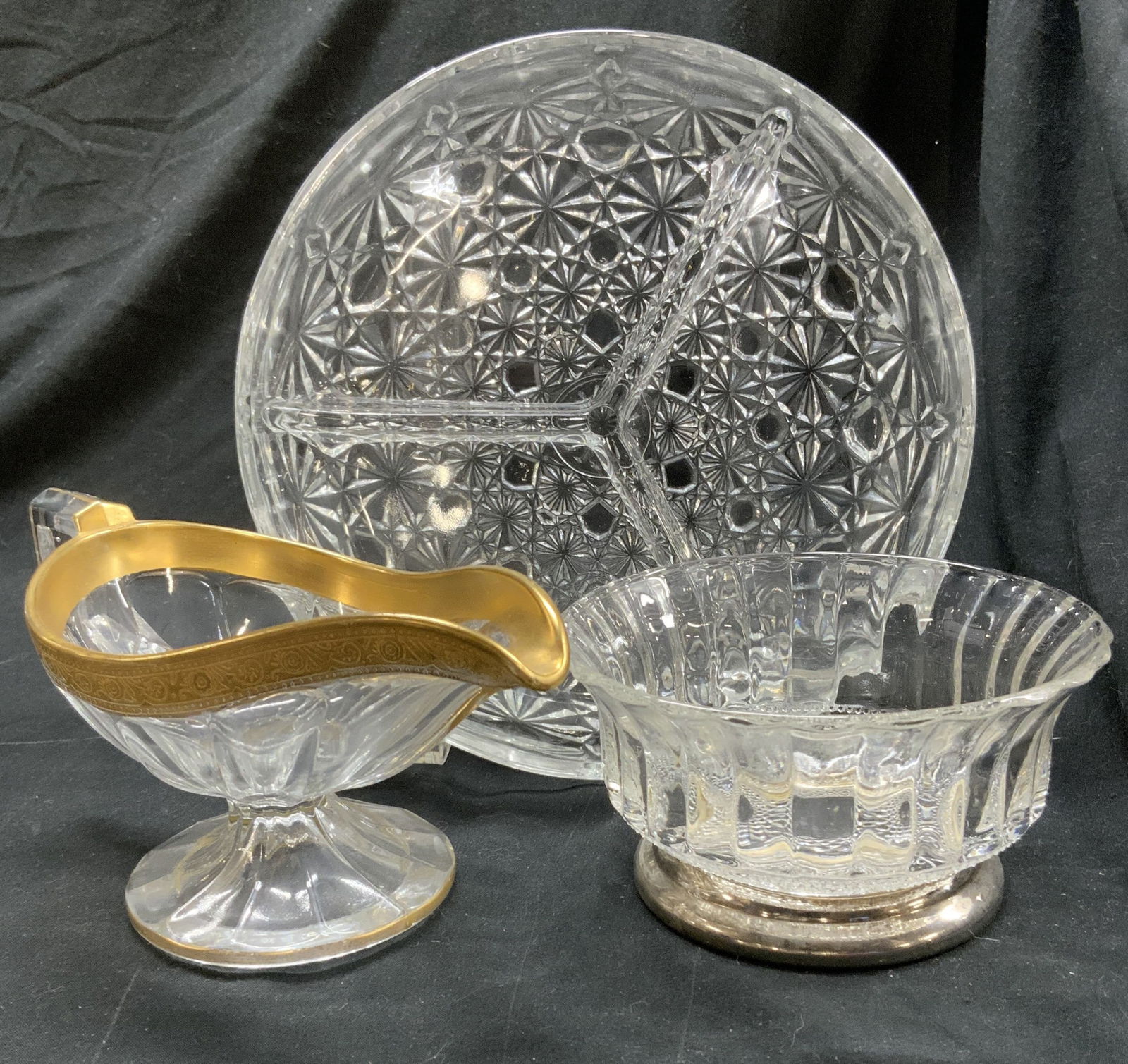 3 Vintage Glassware Vessels, Tabletop Accessories (1 of 6)