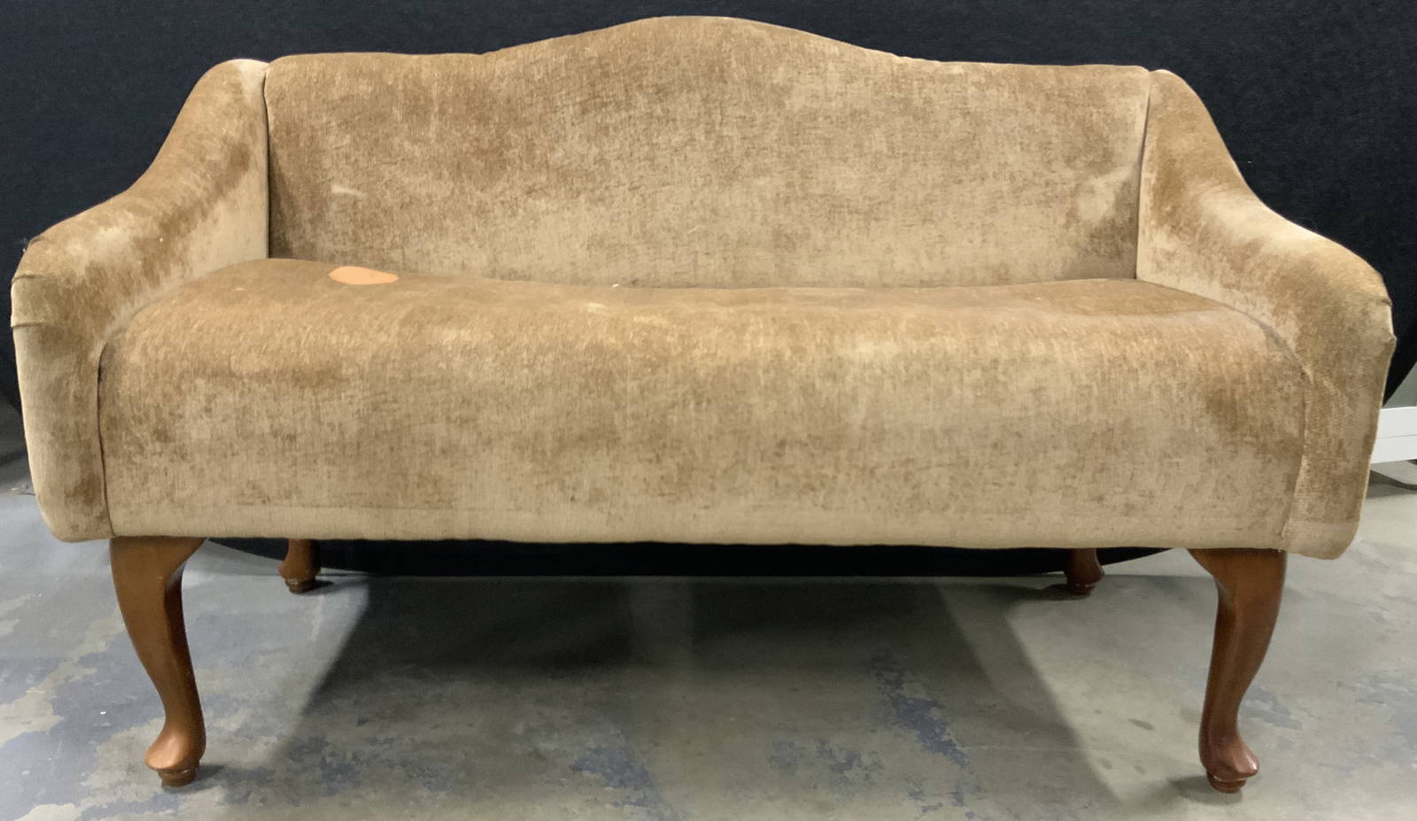 Vintage Queen Anne Loveseat Bench Auction