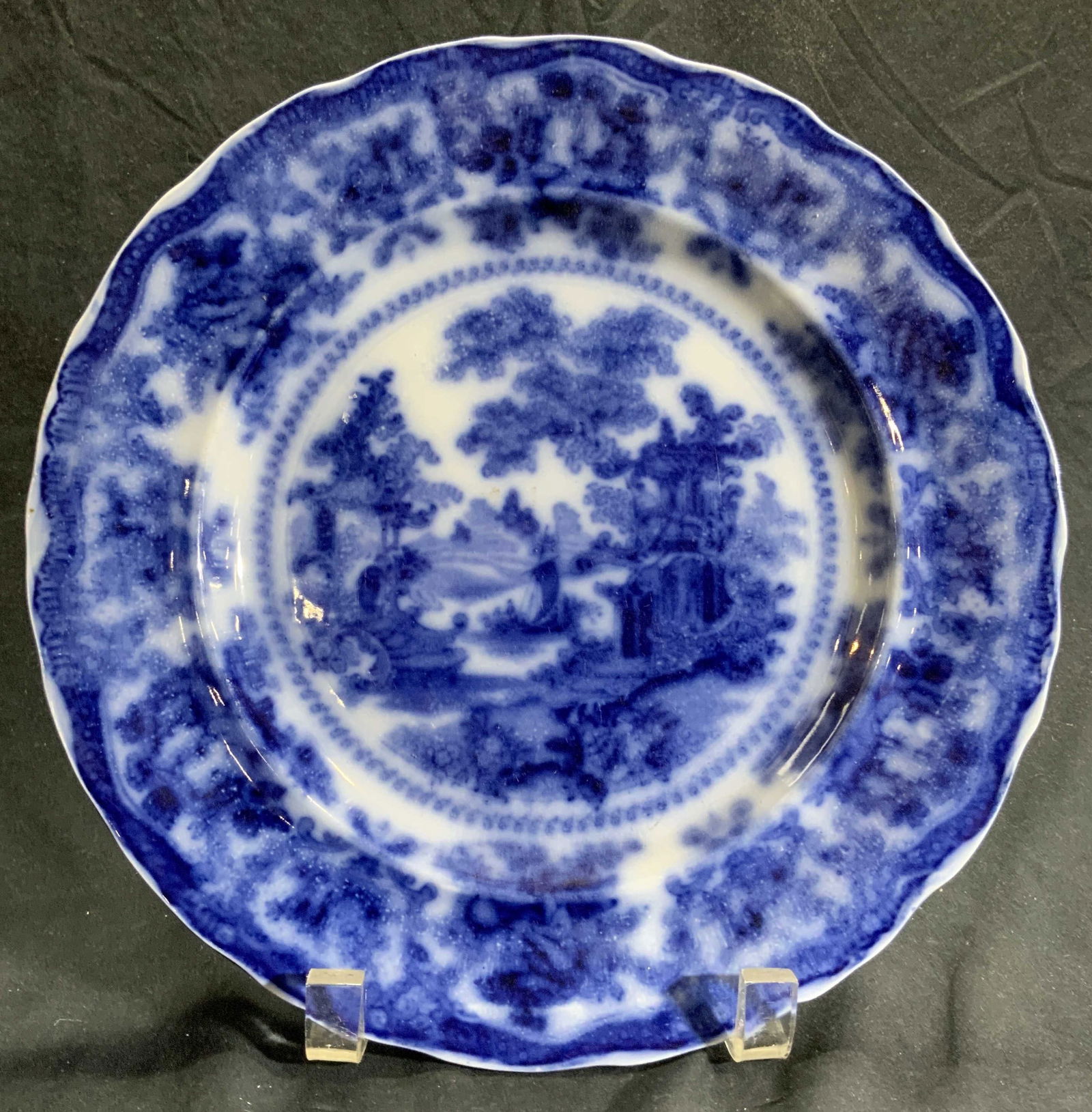ADAMS & CO FAIRY VILLAS Antq Porc Plate ENGLAND (1 of 7)