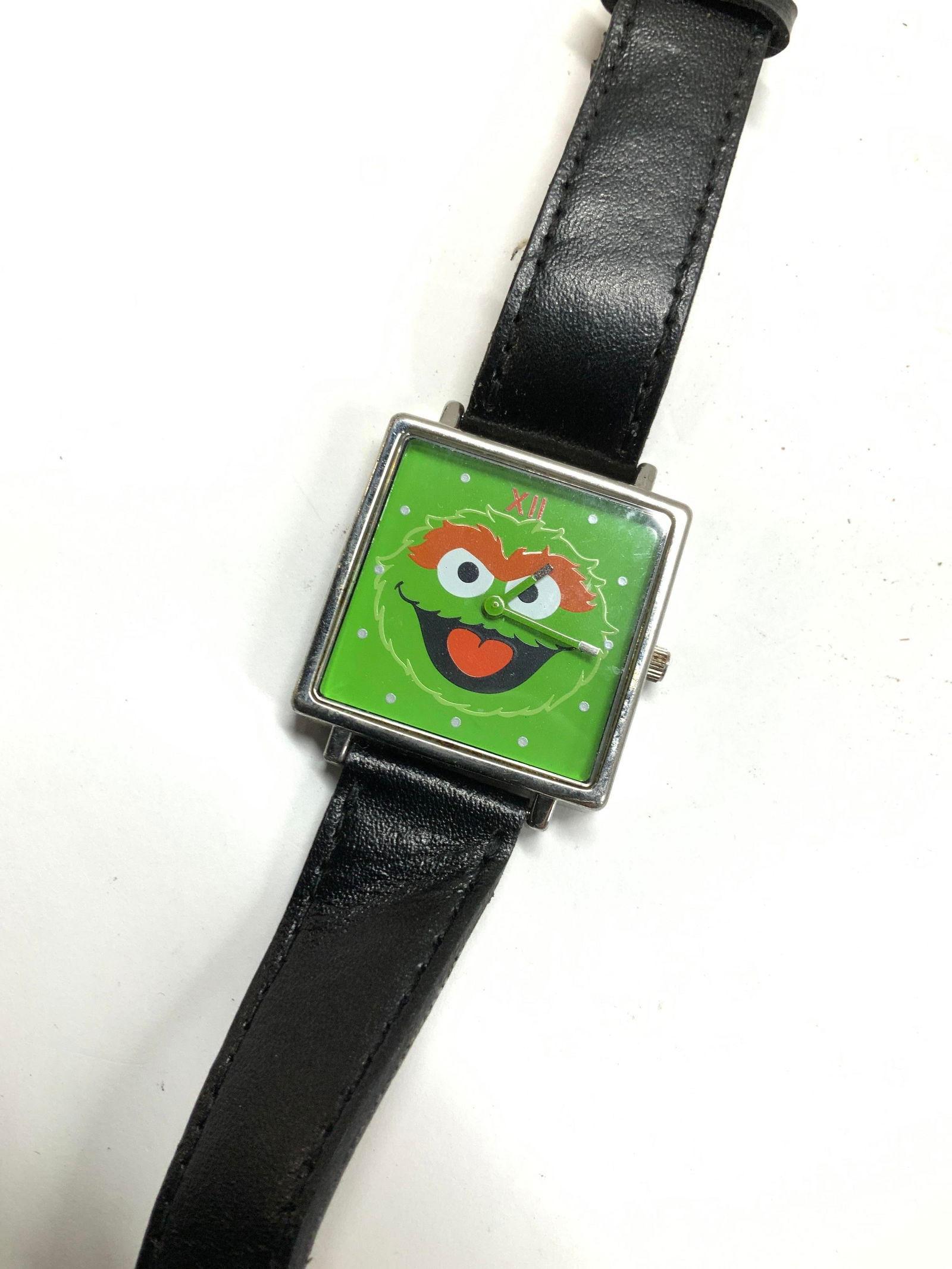 Oscar the Grouch Wristwatch w Leather Band (1 of 6)
