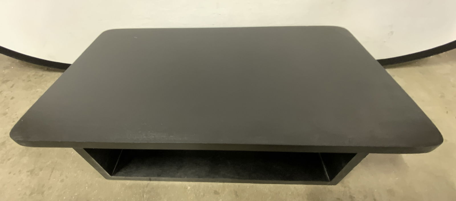 Black Wooden Rectangular Display Stand (1 of 12)