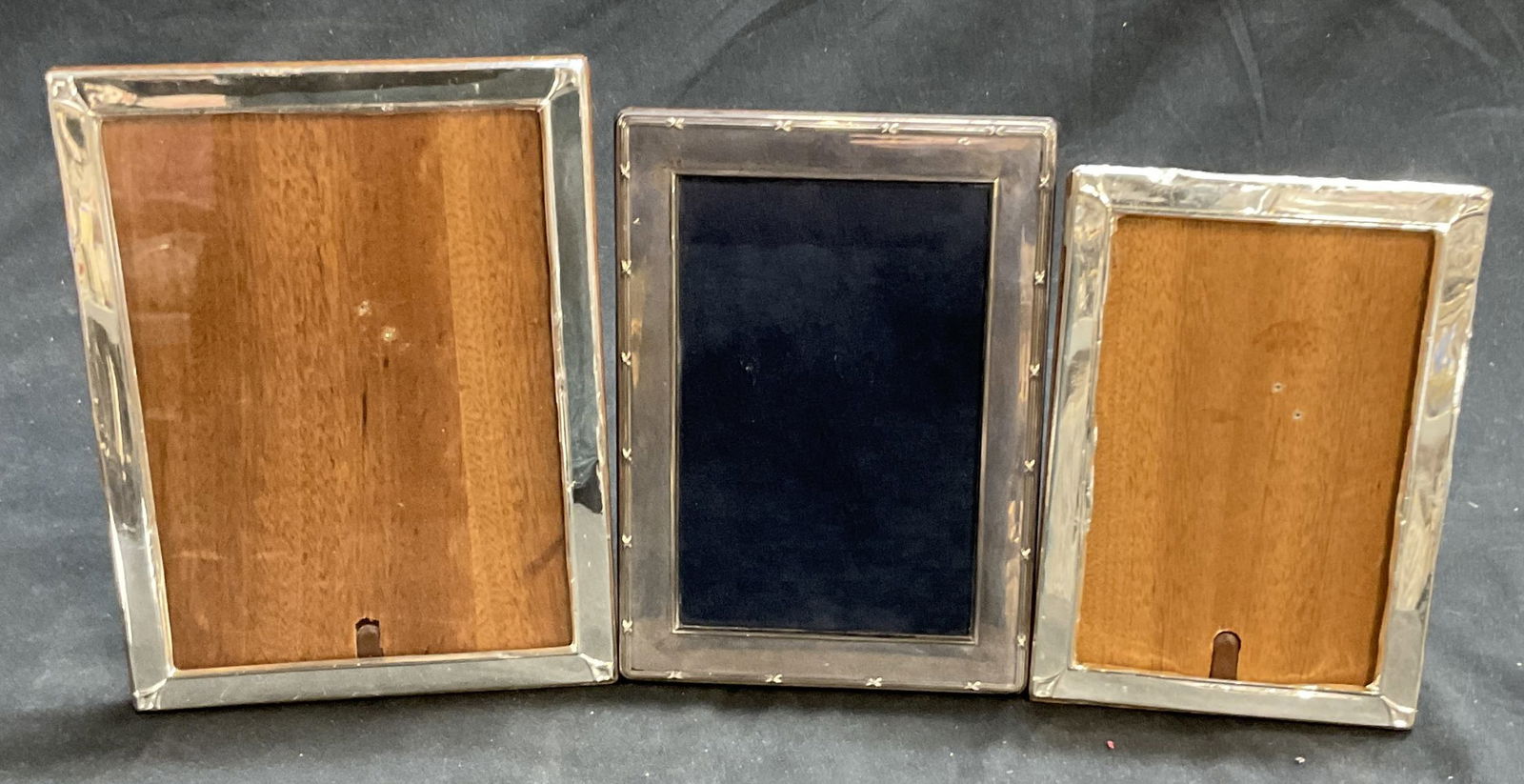 Lot 3 Sterling Silver Picture Frames Uk (1 of 10)