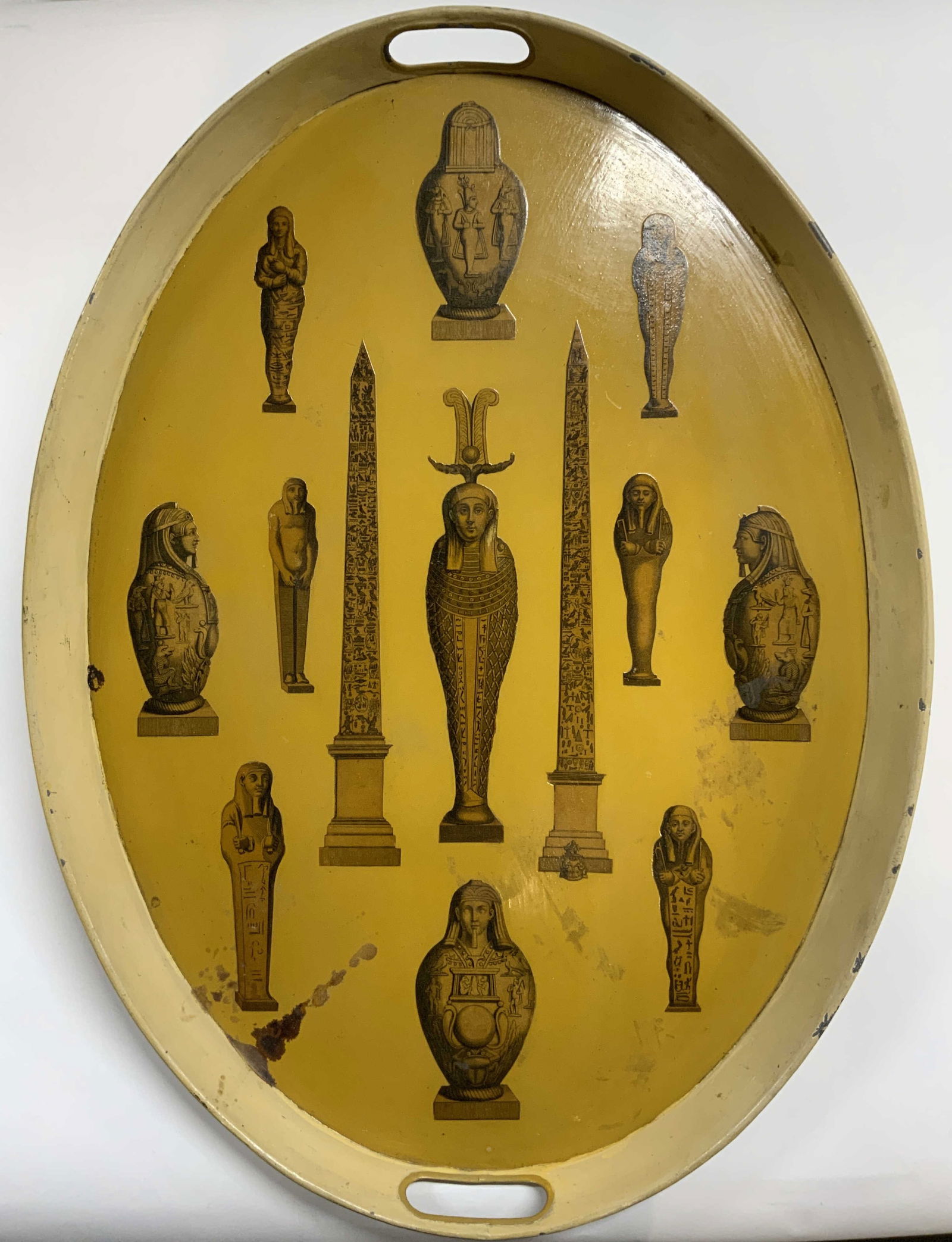 CARL FEDERER Signed Toleware Serving Tray (1 of 8)