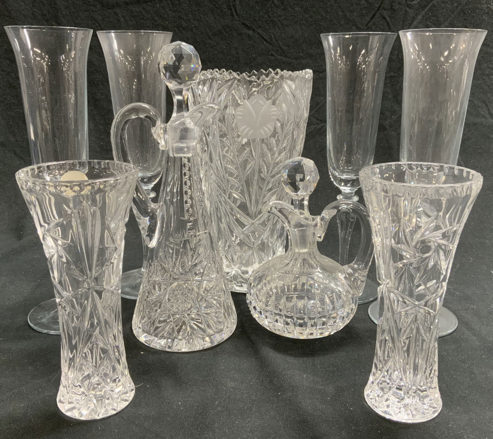 Lot 9 Assorted Crystal & Glassware Vessels (1 of 7)