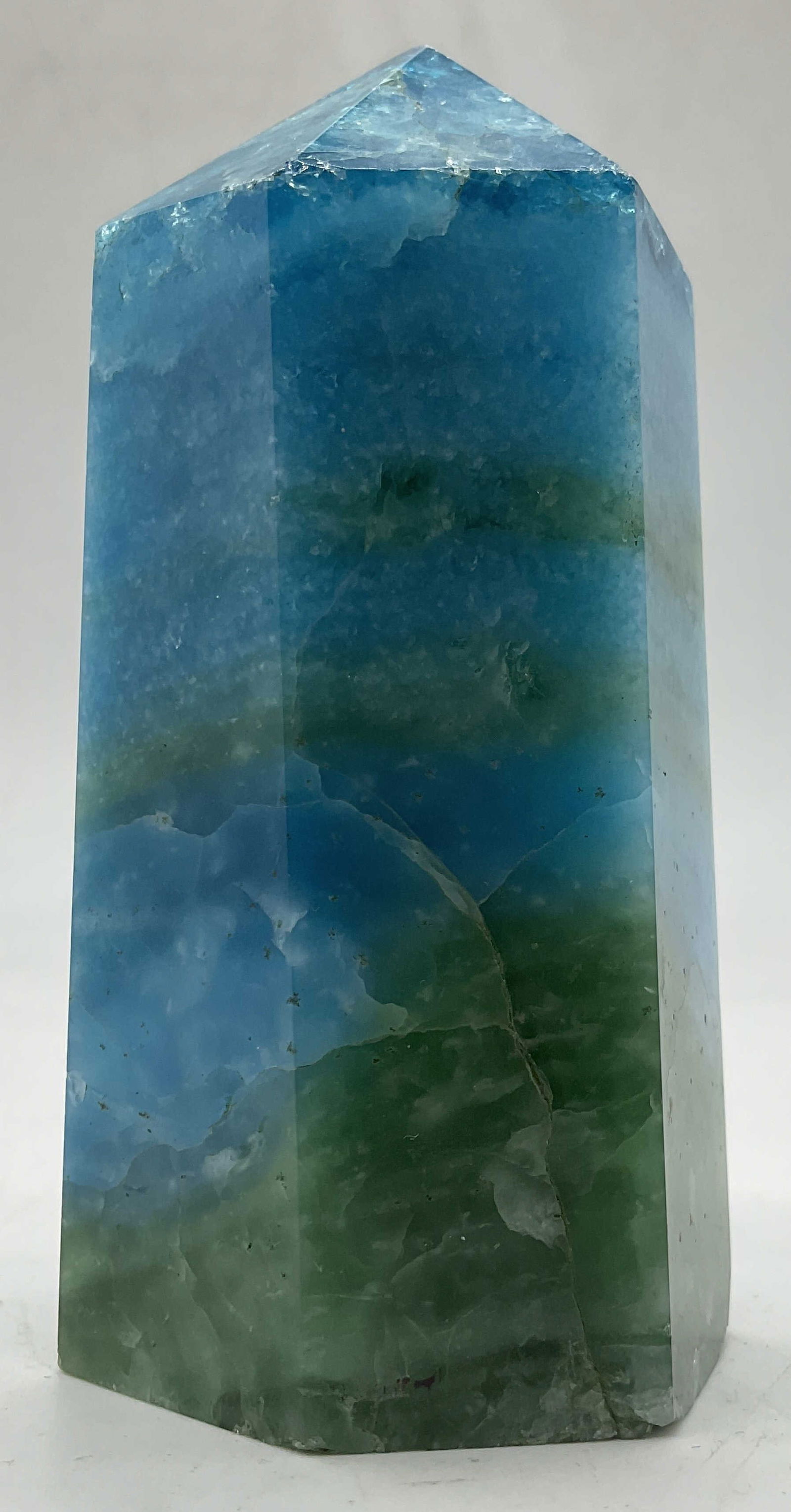 Caribbean Blue Fluorite Obelisk (1 of 6)