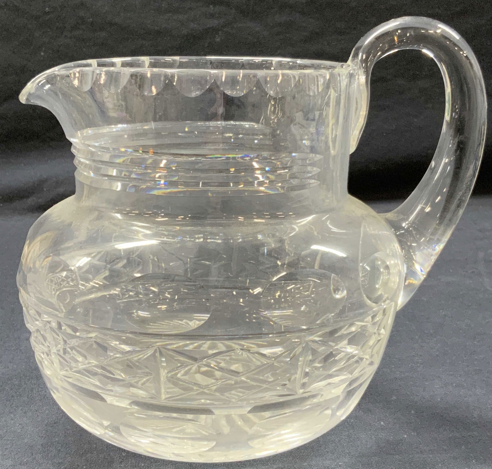 Clear Cut Crystal Pitcher/ Vessel (1 of 7)