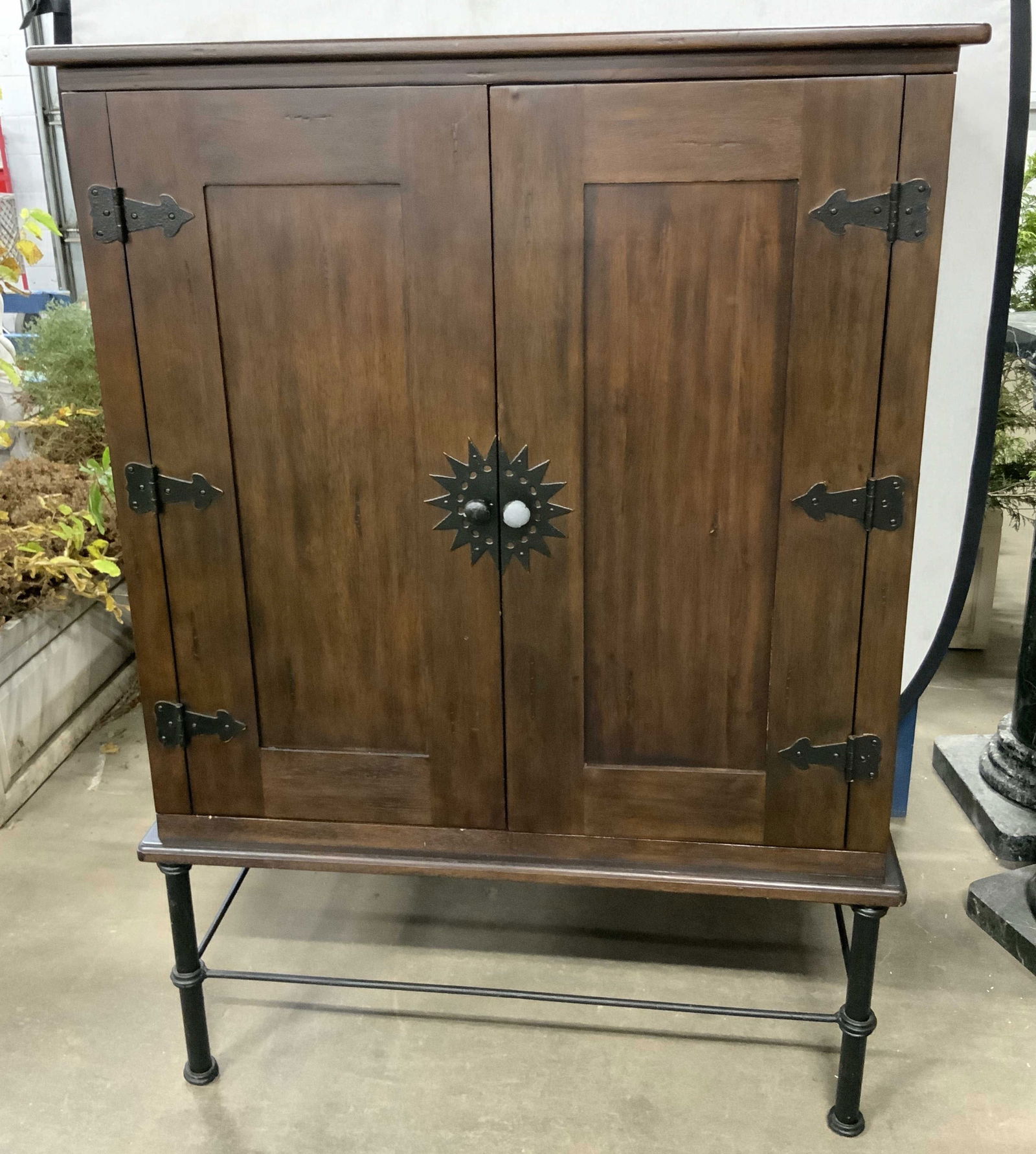 PIER 1 IMPORTS Wooden Entertainment Center Cabinet (1 of 12)