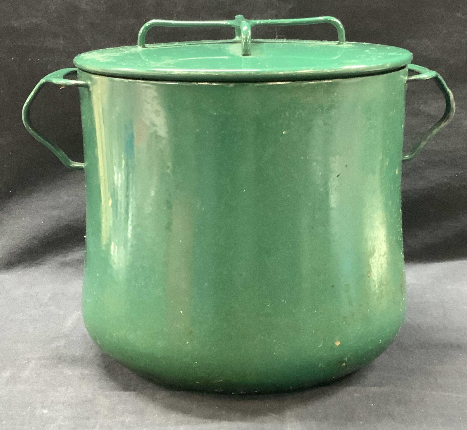 Vntg DANSK Green Enamel Cooking Pot (1 of 6)
