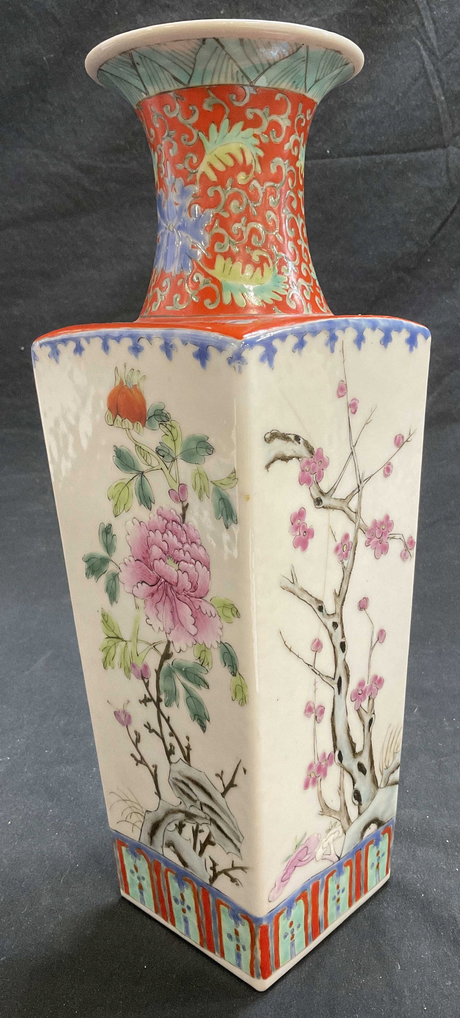 Handcrafted Chinese Famille Rose Porcelain Vase (1 of 7)