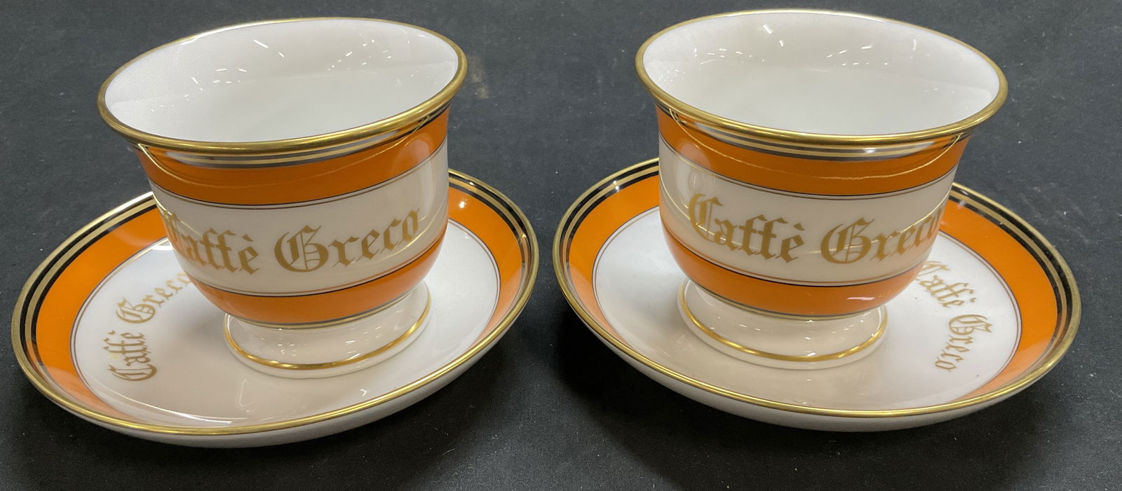 CAFFE GRECO GINORI Porcelain Cups & Saucers Italy (1 of 16)