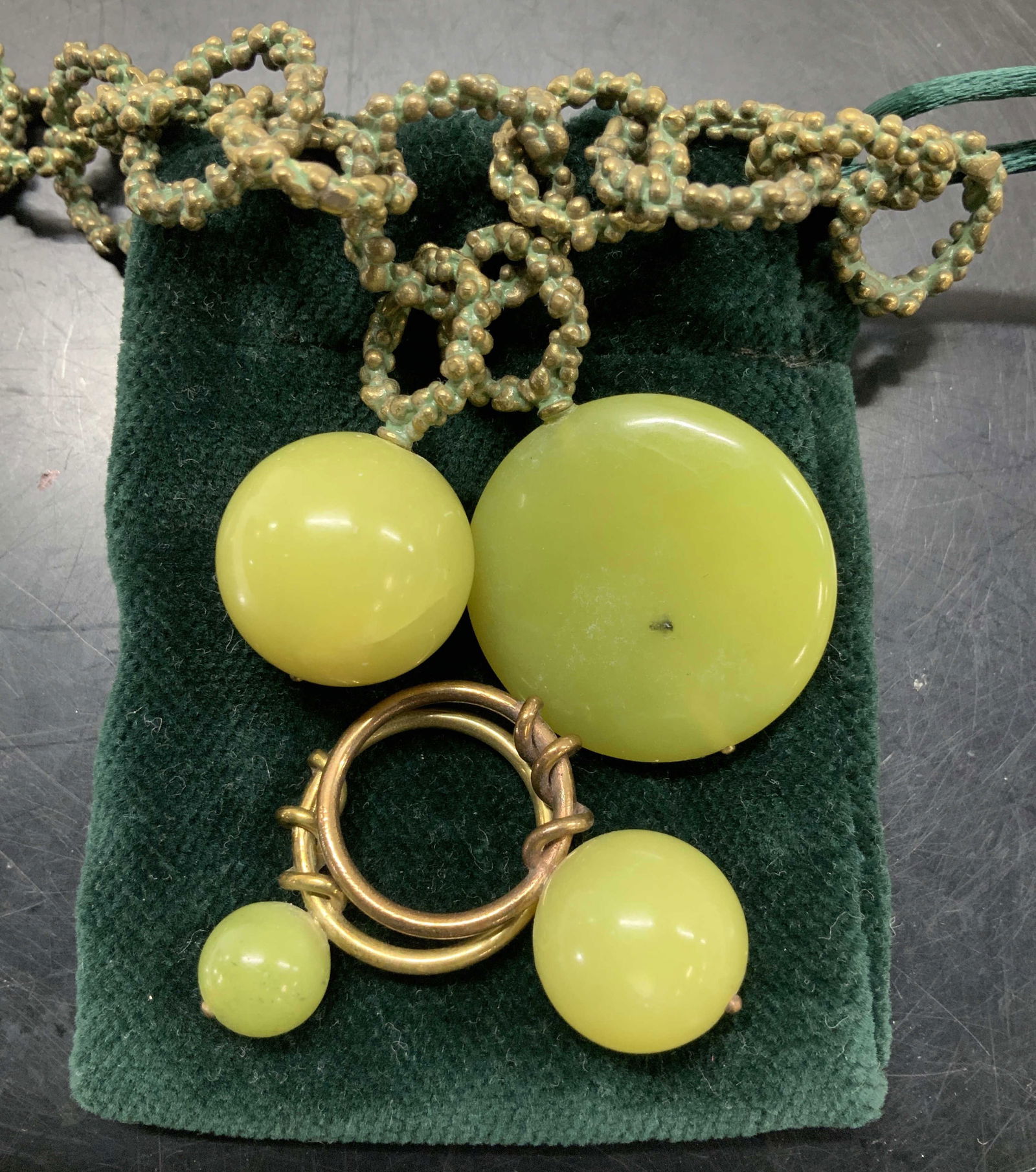 Set3 DANIELA DE MARCHI Verdigris Jewelry, Italy (1 of 7)