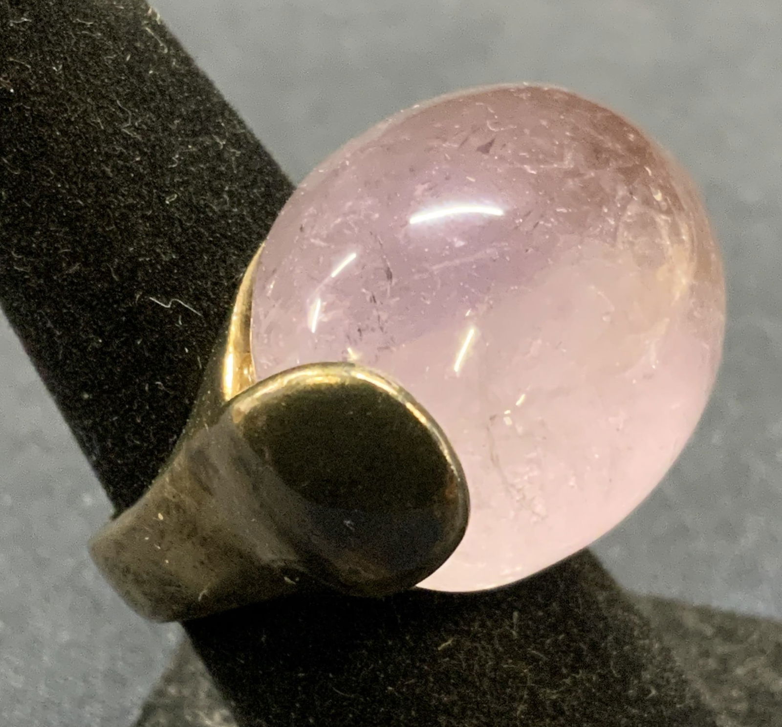 Sterling Silver & Amethyst Statement Ring, Italy (1 of 8)