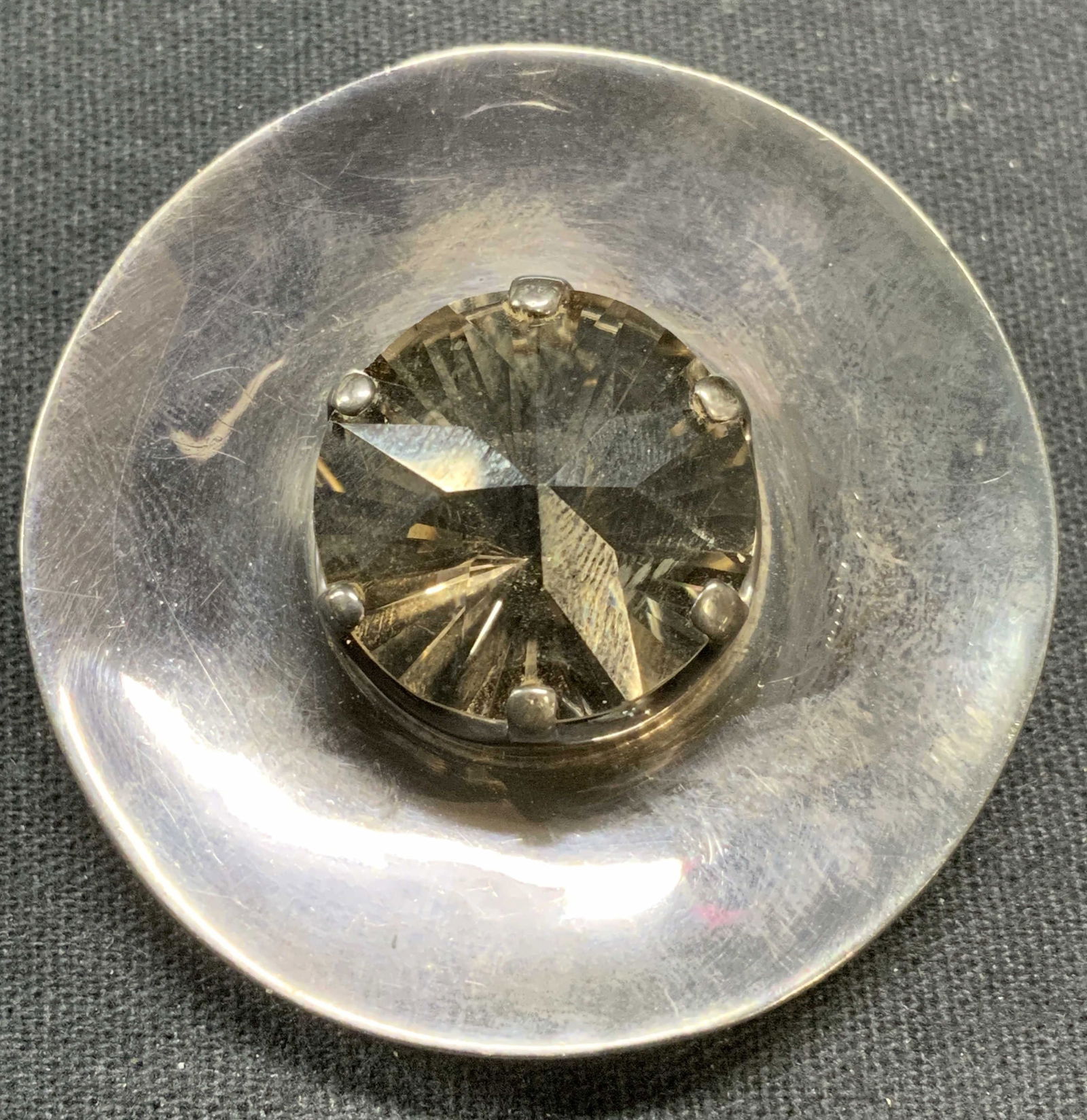 BALLESTEROS Sterling Silver Crystal Brooch Mexico (1 of 7)