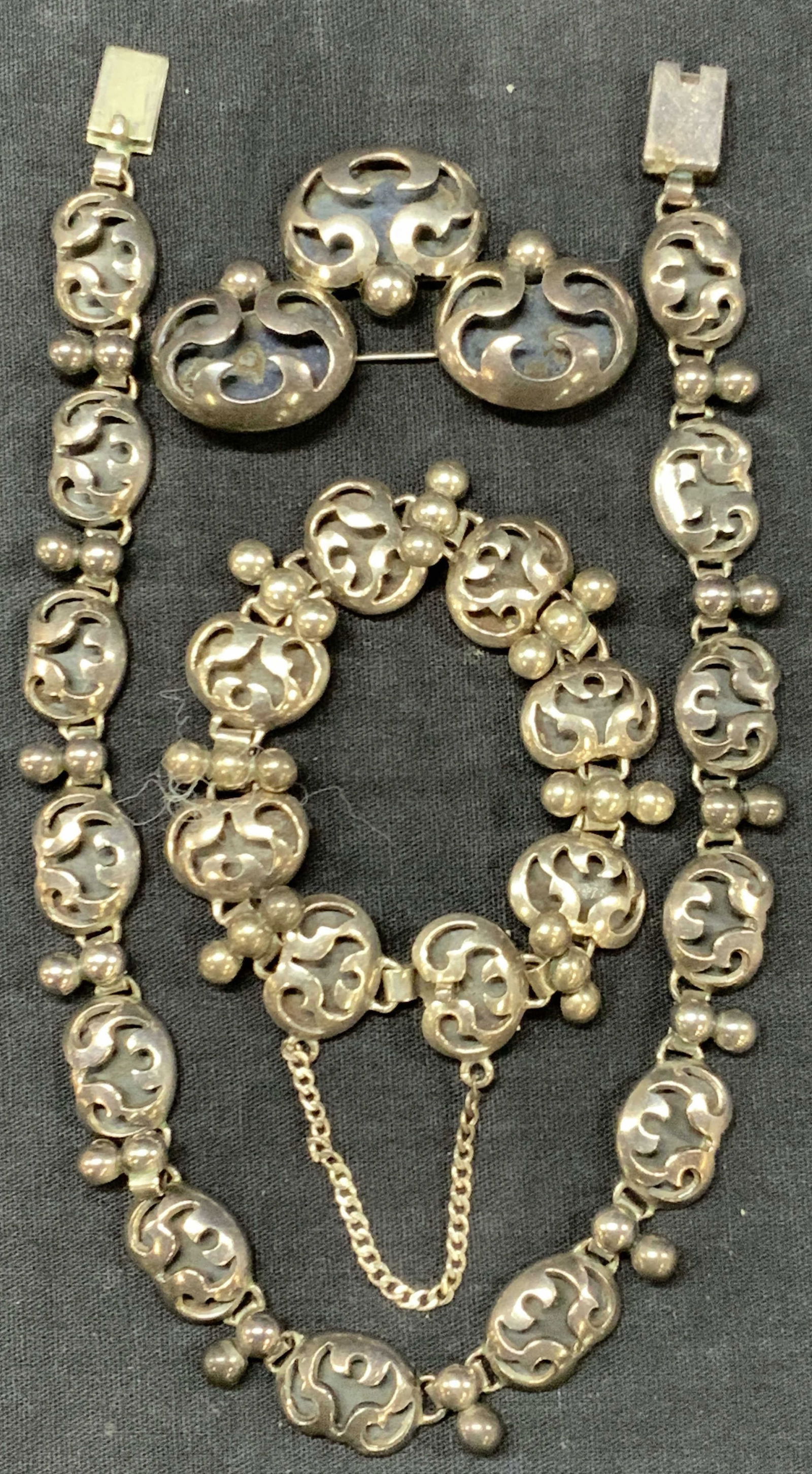 3 Sterling Silver Jewelry Set, Victoria Mexico (1 of 11)