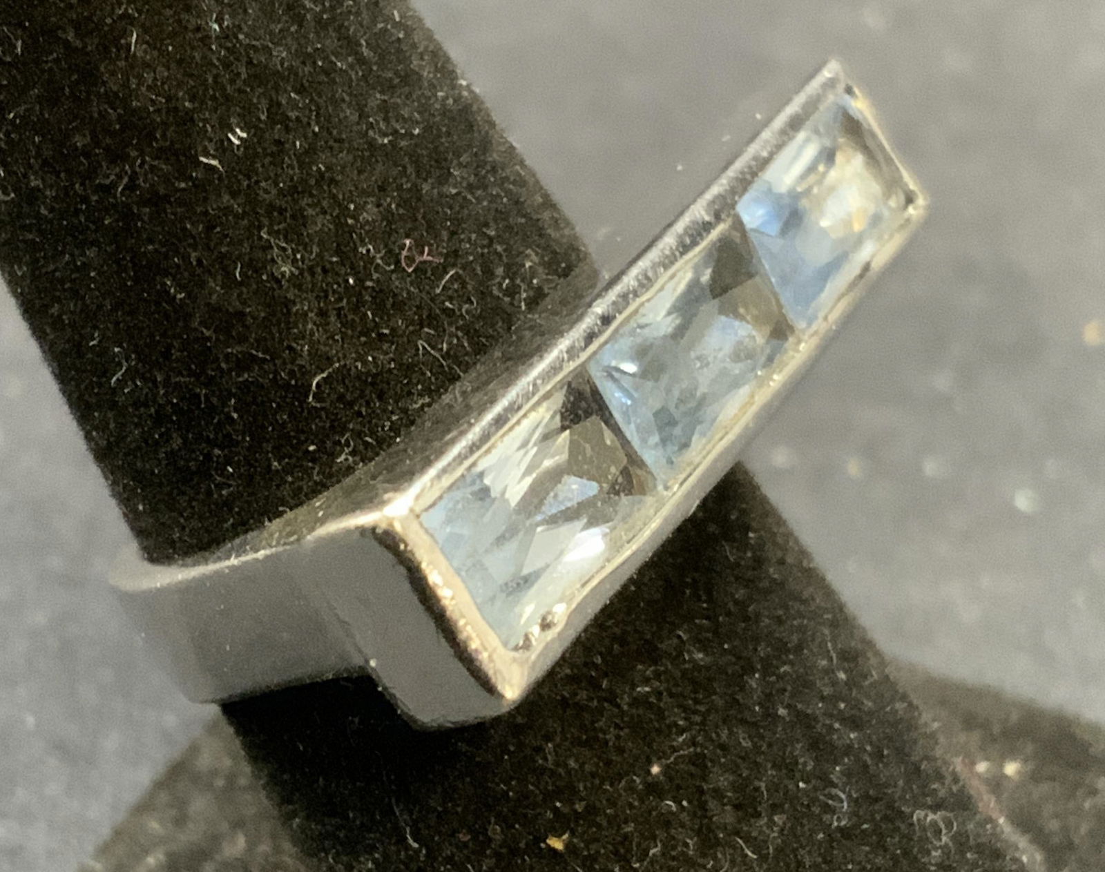 Sterling Silver & Blue Spinel Ring (1 of 7)