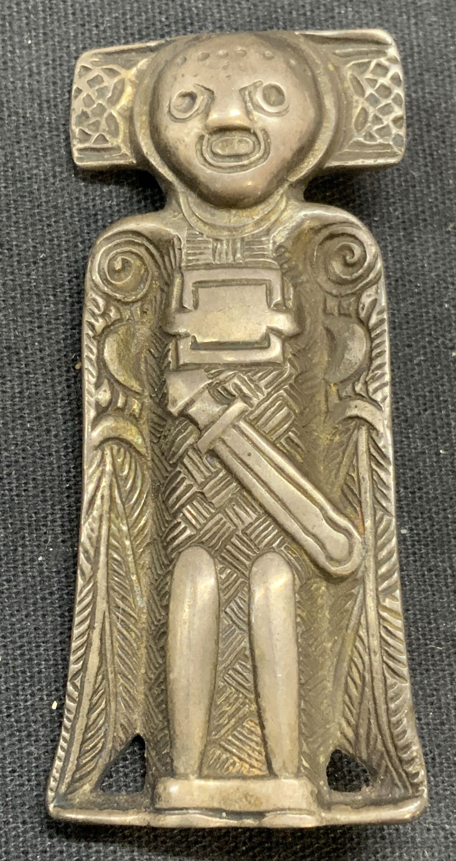 DAVID ANDERSEN Sterling Silver Viking Fig Brooch (1 of 6)