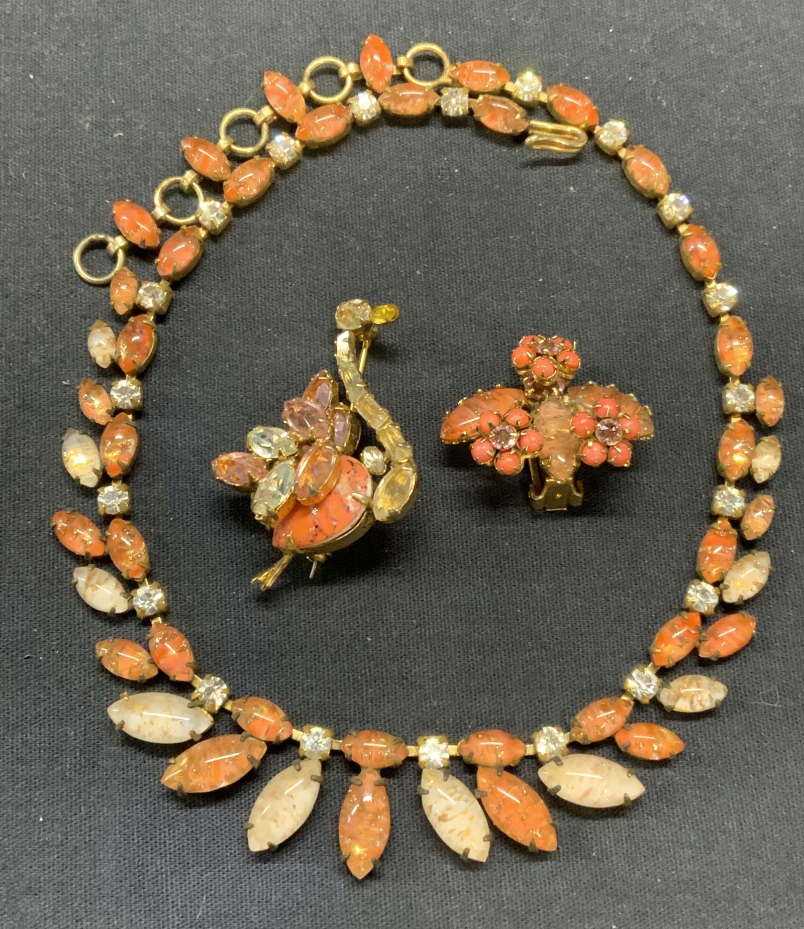 3 SCHREINER Pink Necklace, Brooch, More (1 of 11)