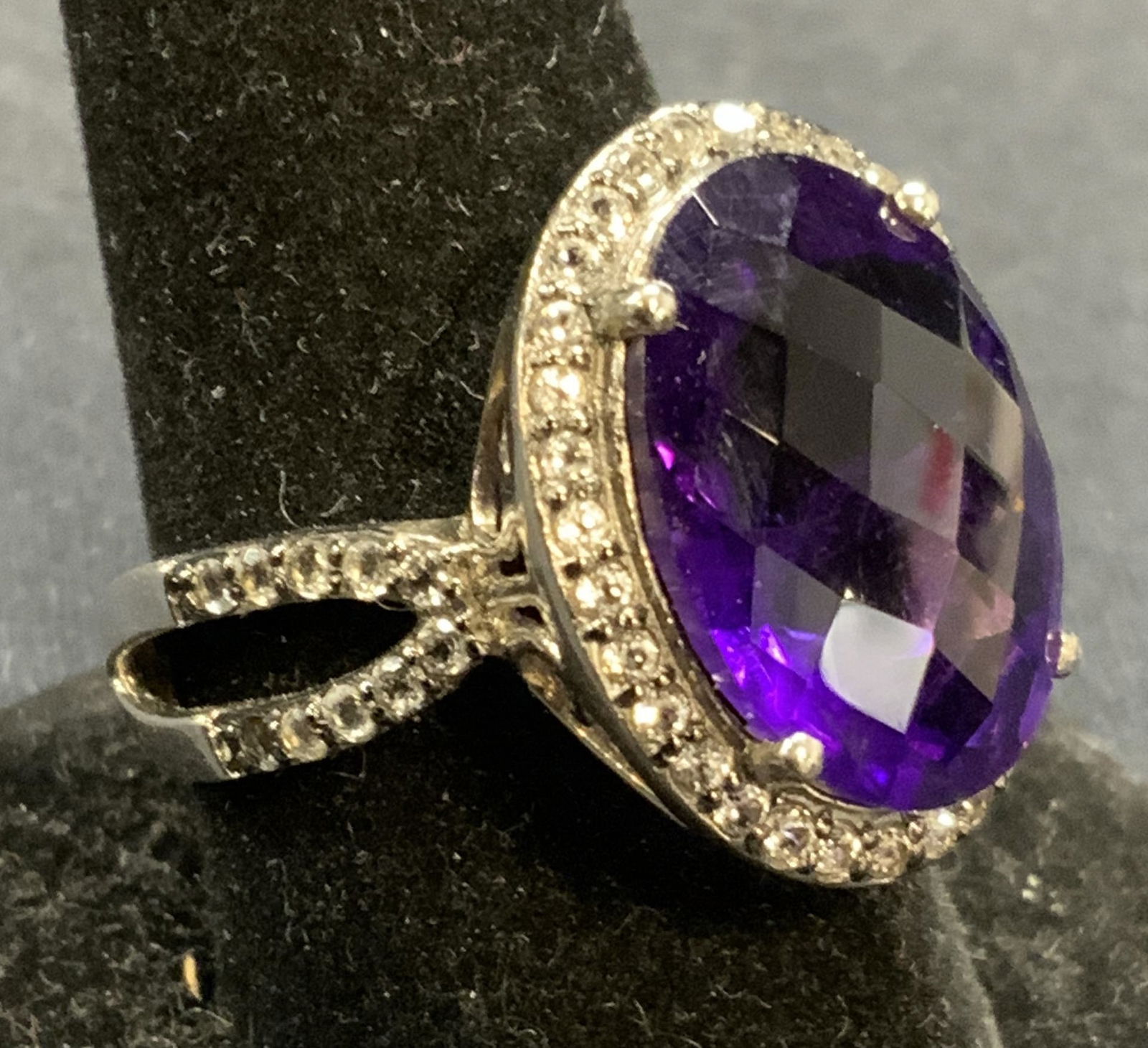 Sterling Silver Amethyst & Gemstone Cocktail Ring (1 of 6)