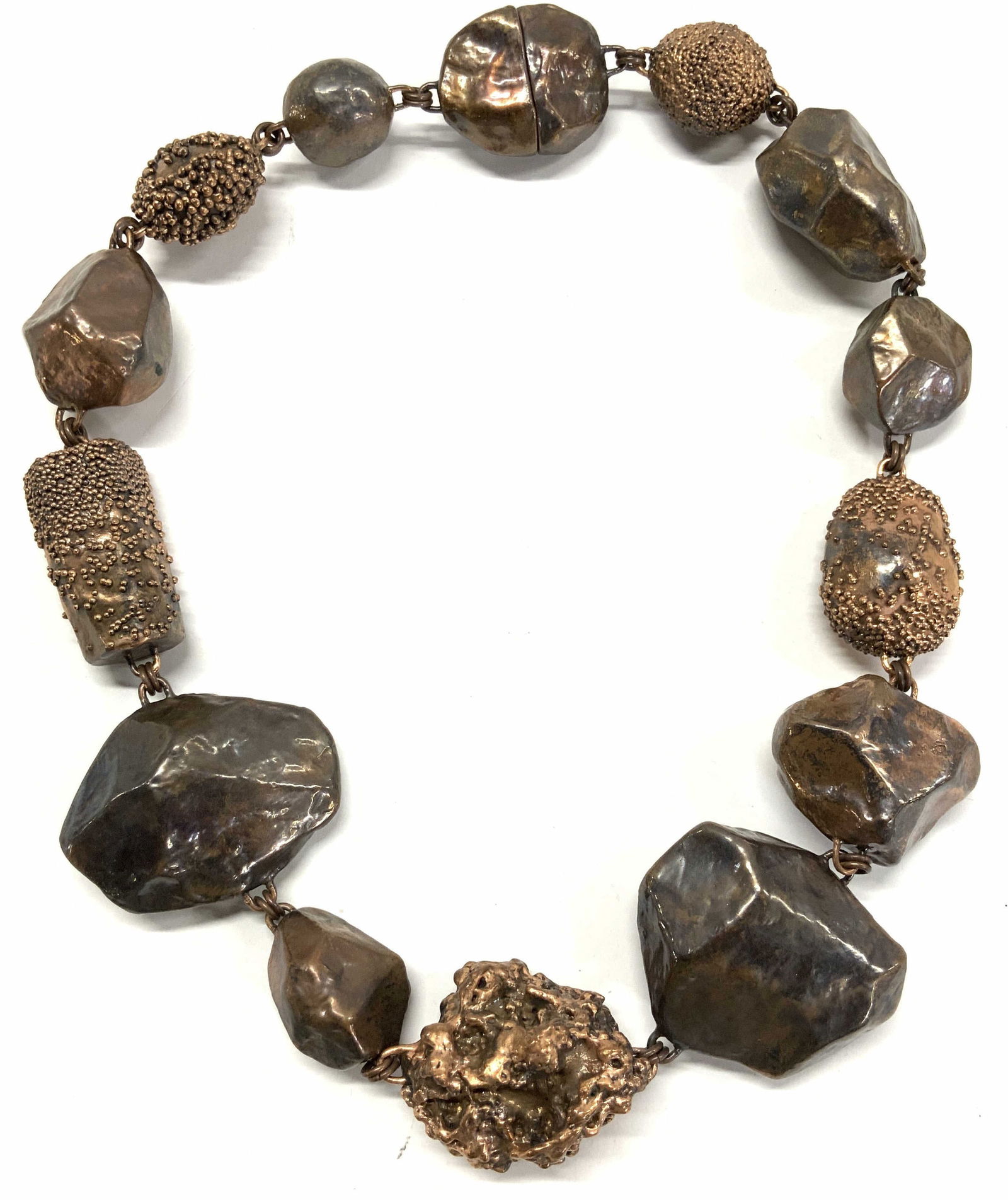 Artisan Chunky Copper Tn Avant- Garde Necklace (1 of 6)