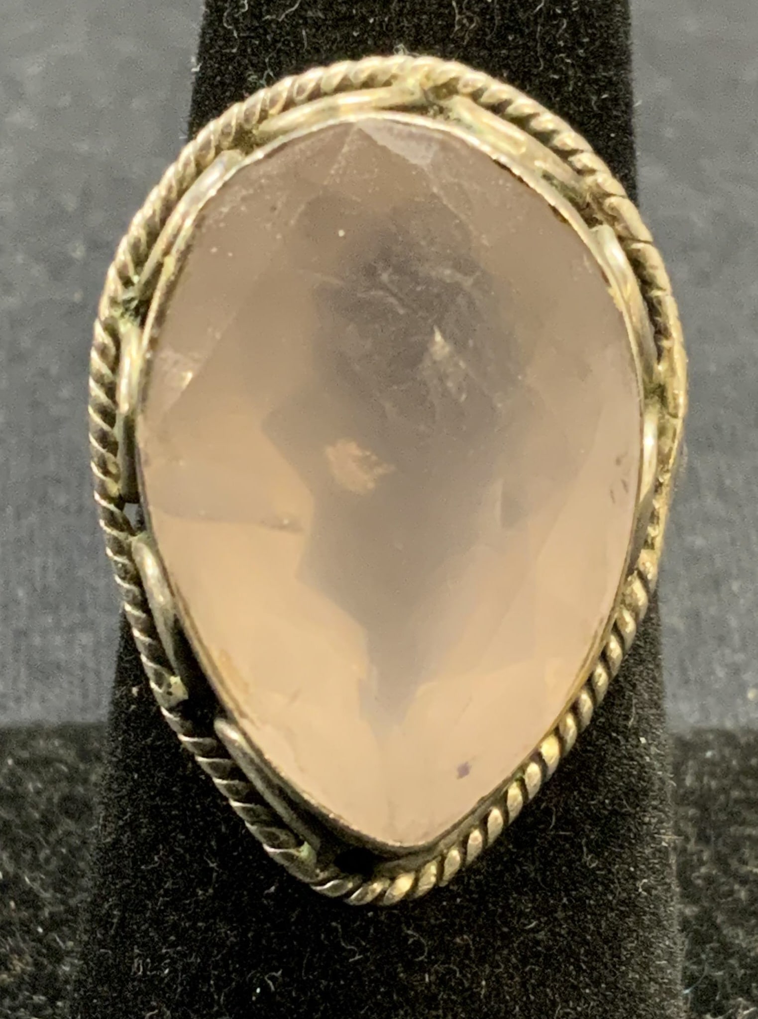 Sterling Silver & Purple Jadeite Ring (1 of 6)