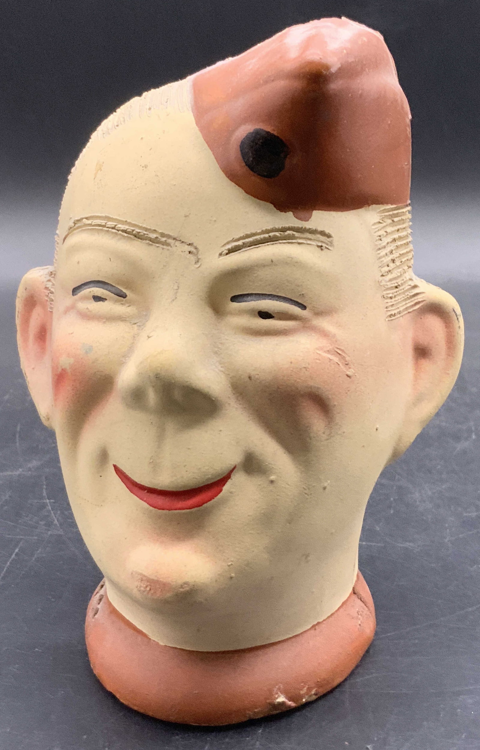 ELMER Vintage Army Soldier Head Pottery Vase (1 of 11)