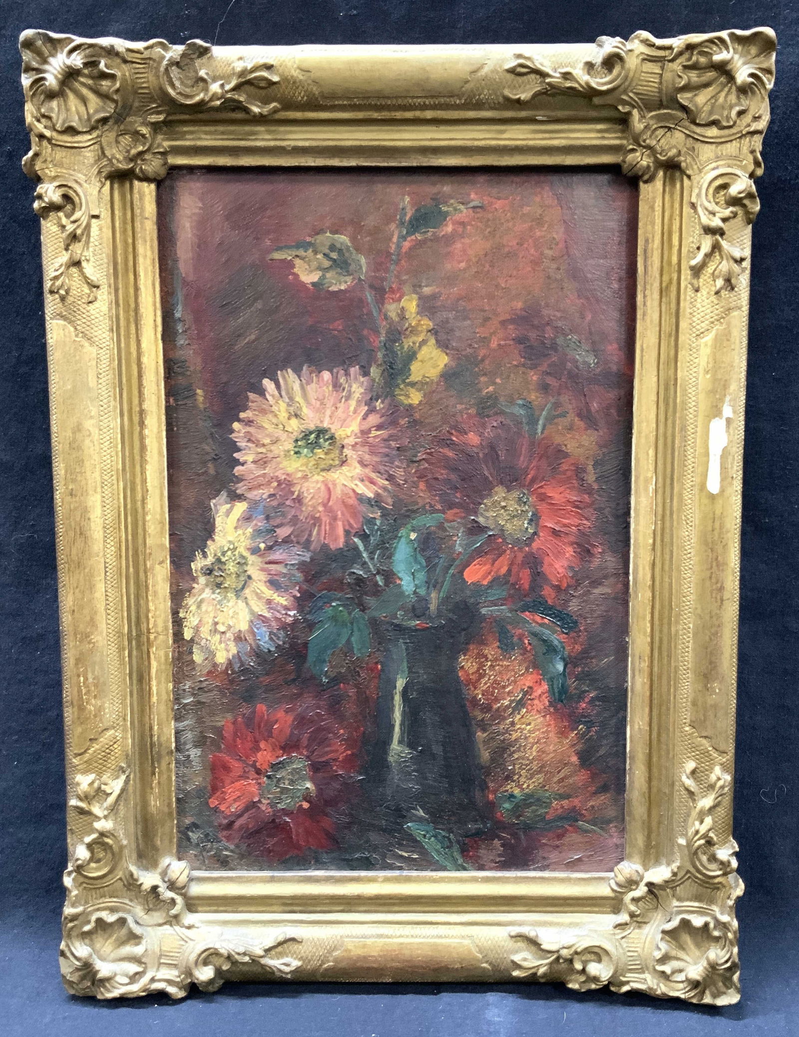 E.Kino Signed Floral Still Life Oil Painting (1 of 10)
